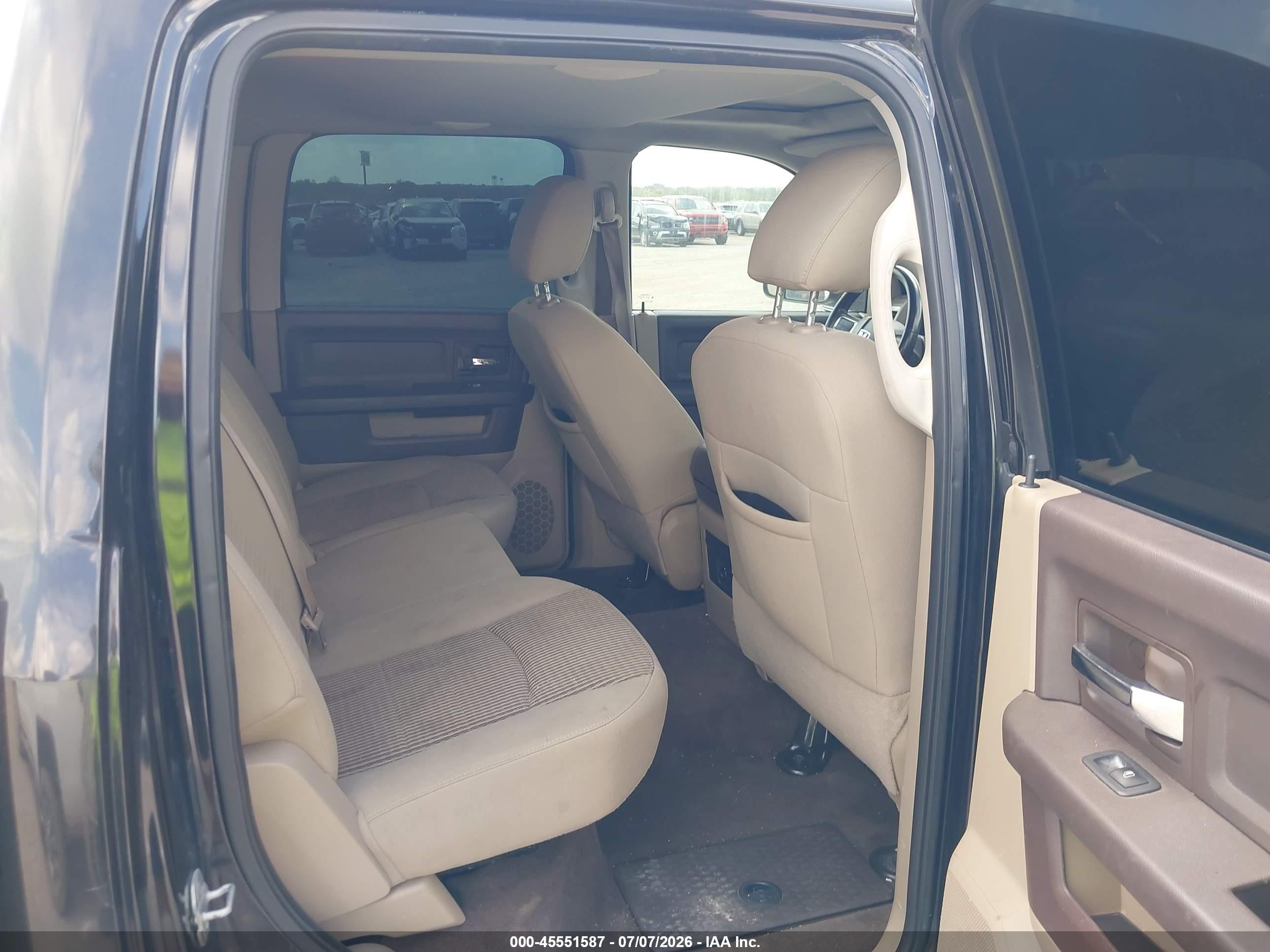 2011 Ram Ram 1500 Slt Black vin: 1D7RB1CTXBS526582