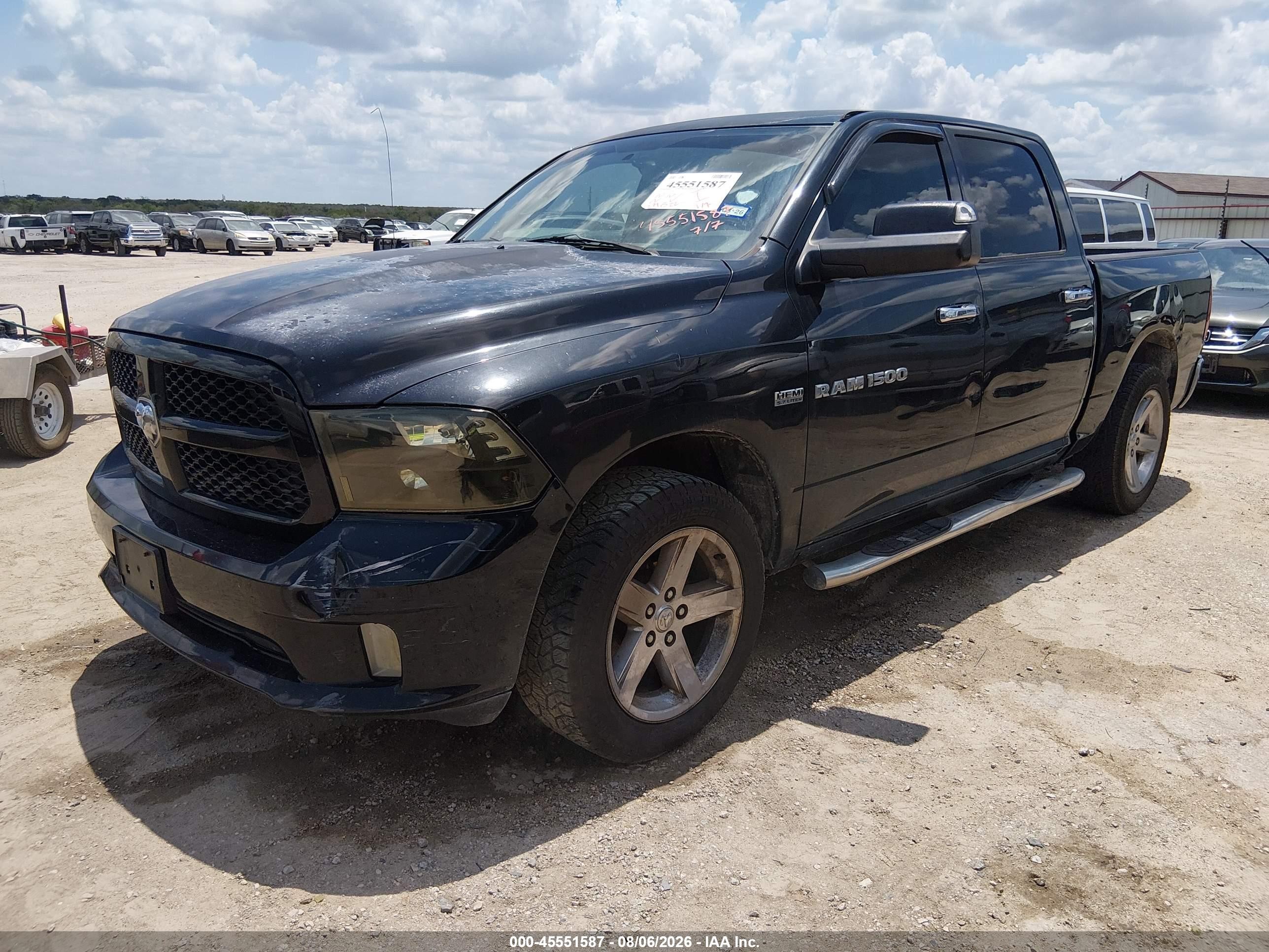 2011 Ram Ram 1500 Slt Black vin: 1D7RB1CTXBS526582