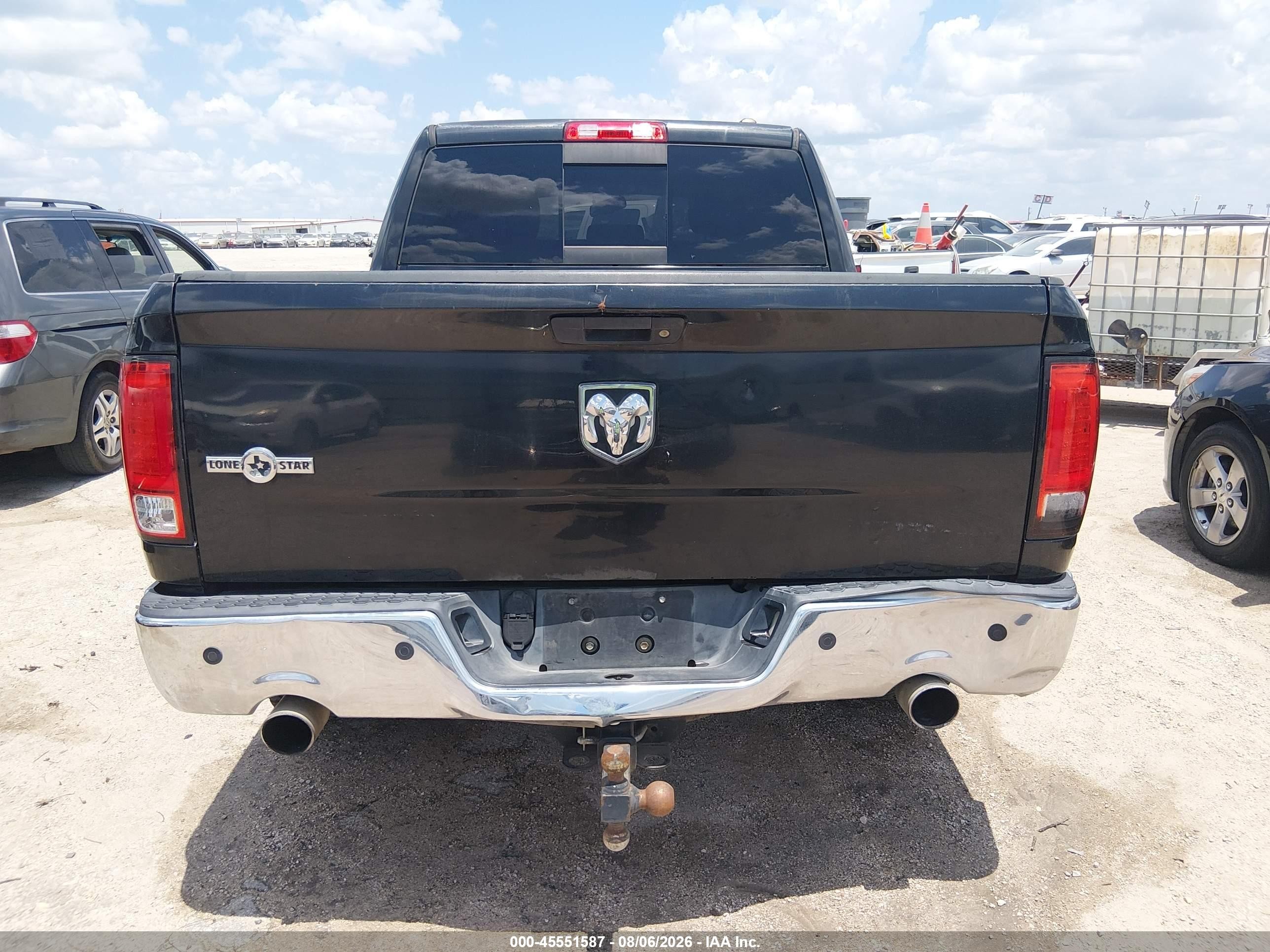 2011 Ram Ram 1500 Slt Black vin: 1D7RB1CTXBS526582