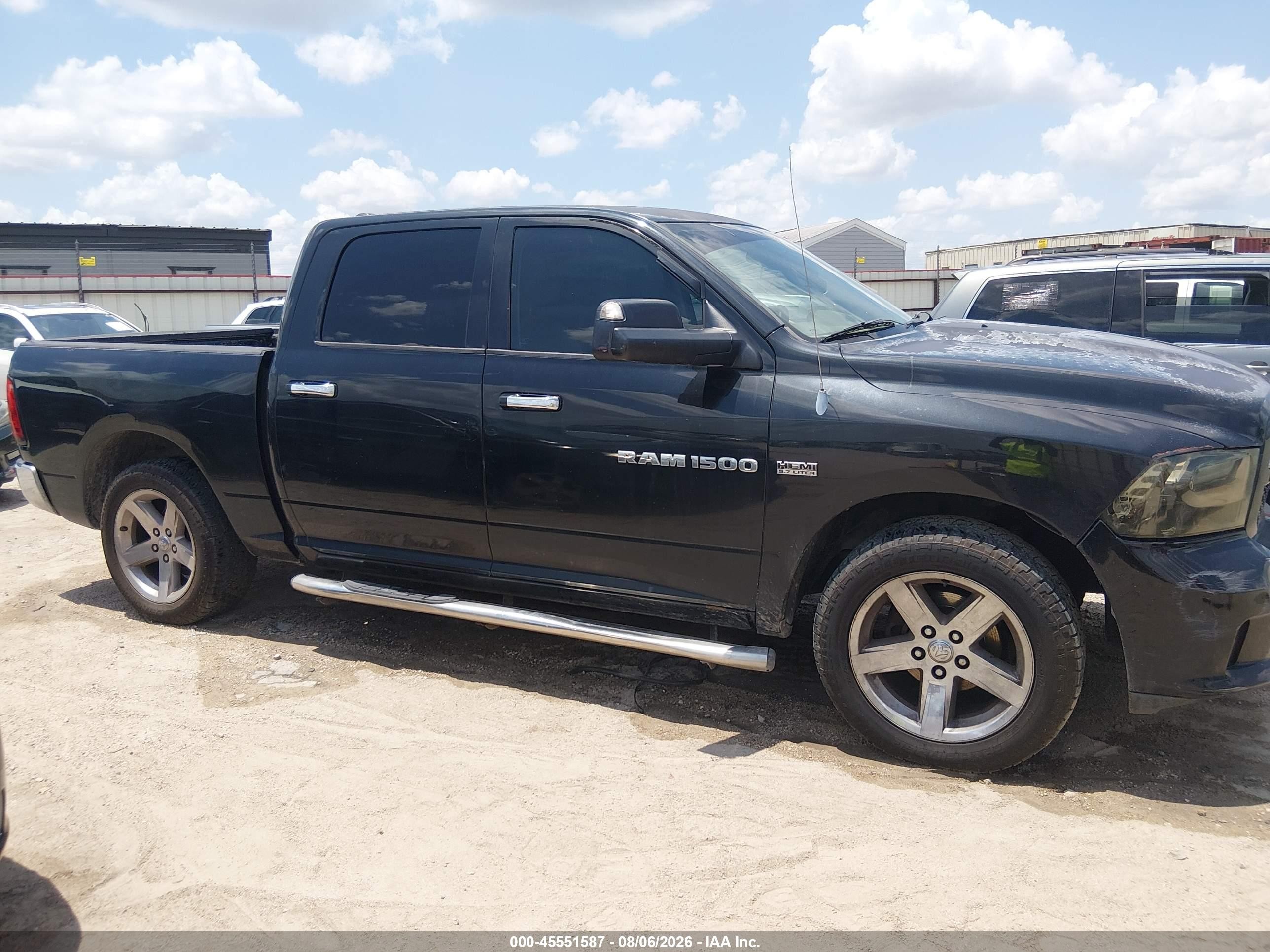 2011 Ram Ram 1500 Slt Black vin: 1D7RB1CTXBS526582