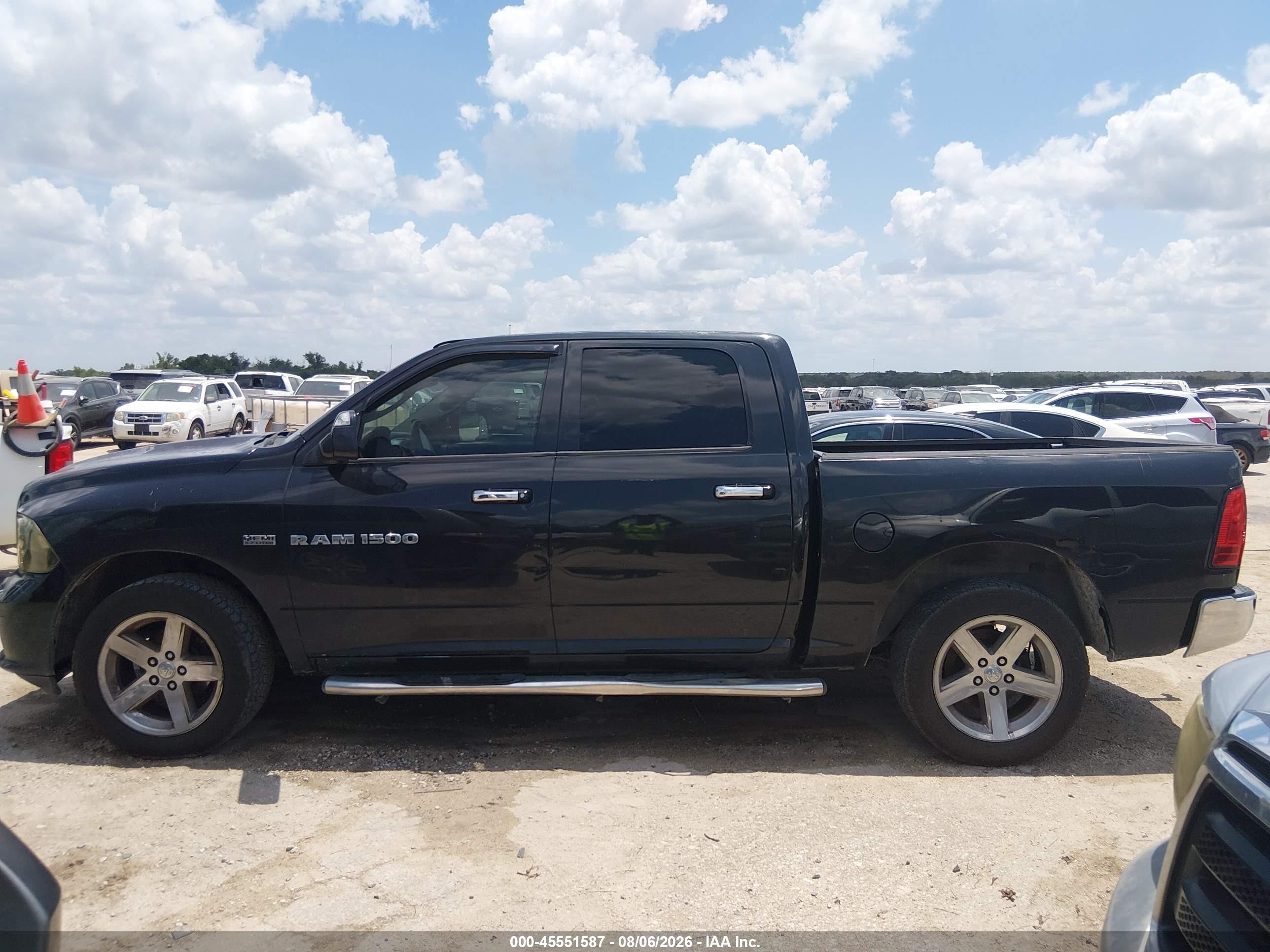 2011 Ram Ram 1500 Slt Black vin: 1D7RB1CTXBS526582