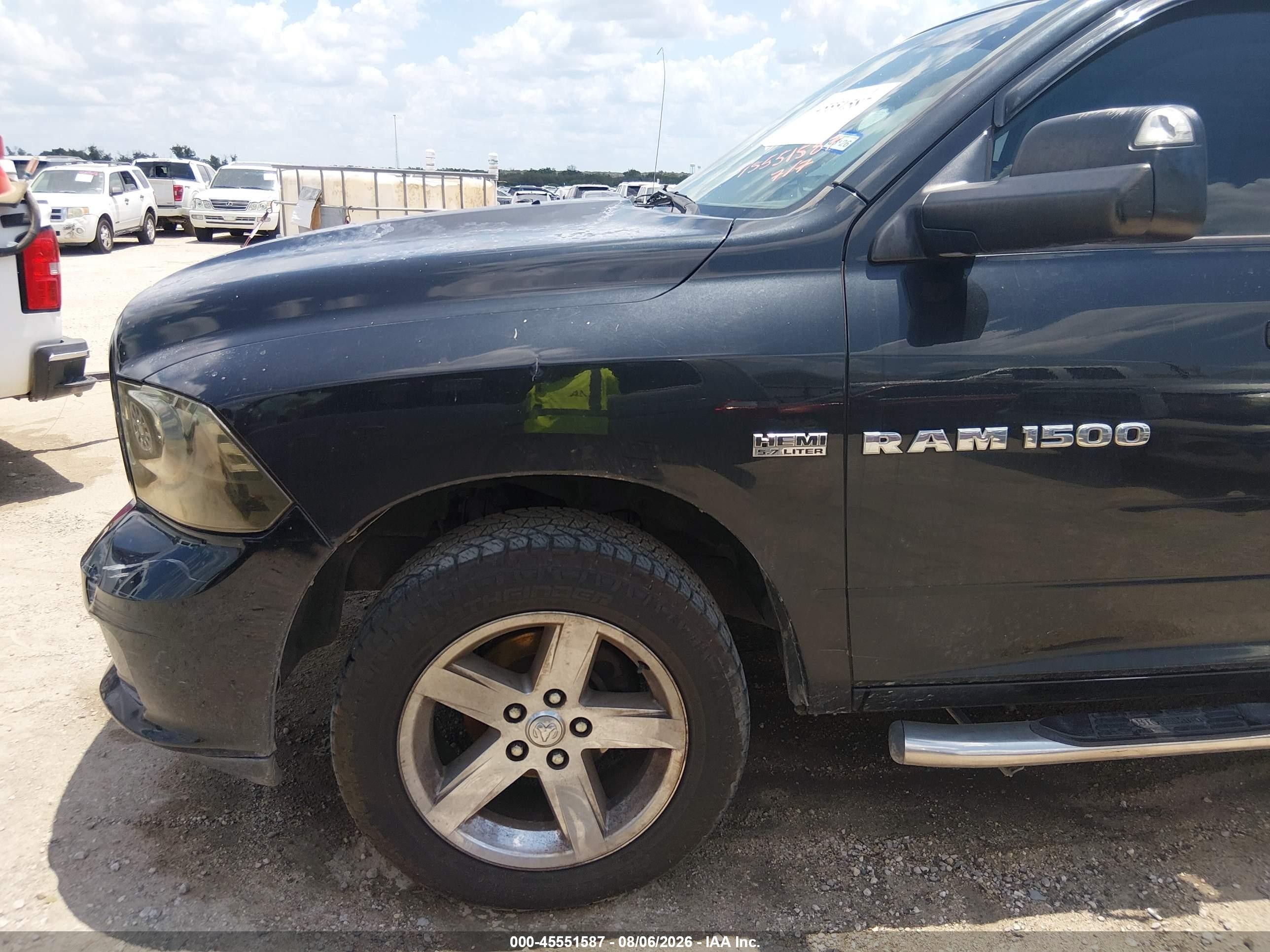 2011 Ram Ram 1500 Slt Black vin: 1D7RB1CTXBS526582