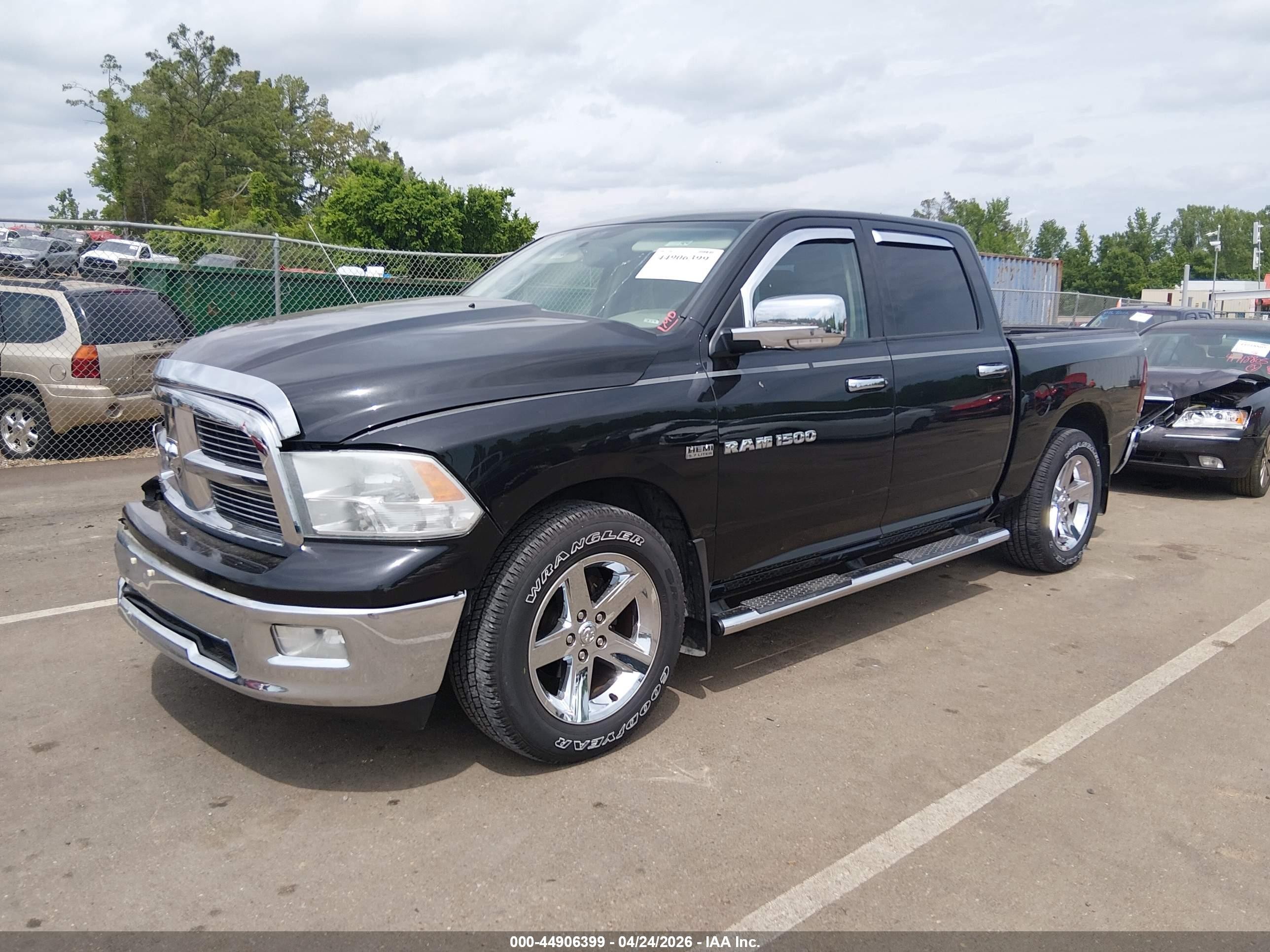 2011 Ram Ram 1500 Slt Black vin: 1D7RB1CTXBS570212