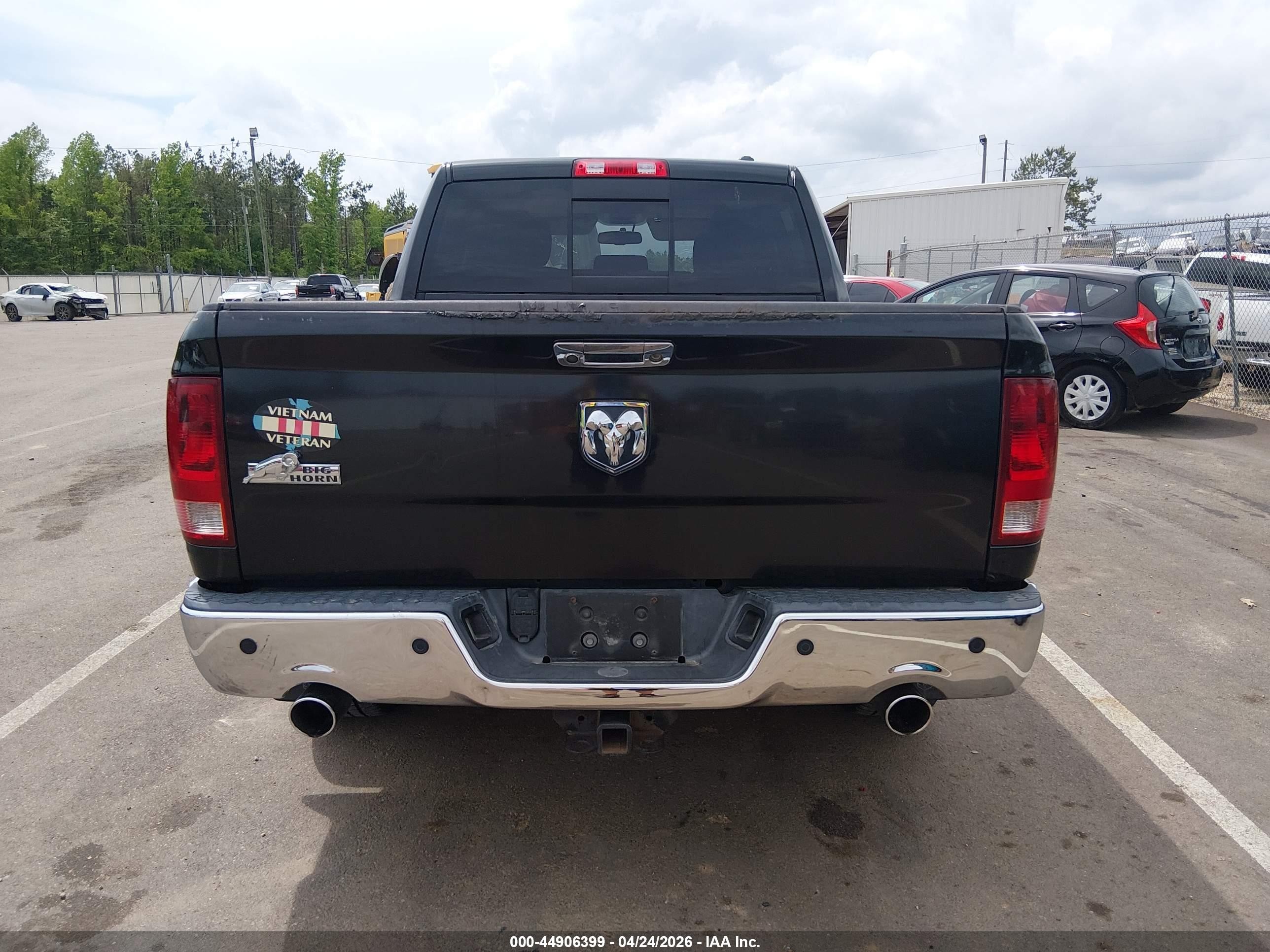 2011 Ram Ram 1500 Slt Black vin: 1D7RB1CTXBS570212