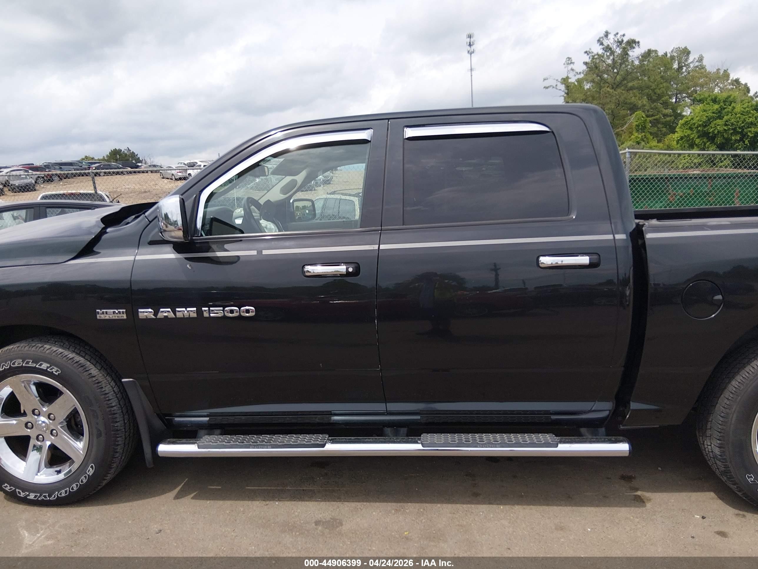 2011 Ram Ram 1500 Slt Black vin: 1D7RB1CTXBS570212