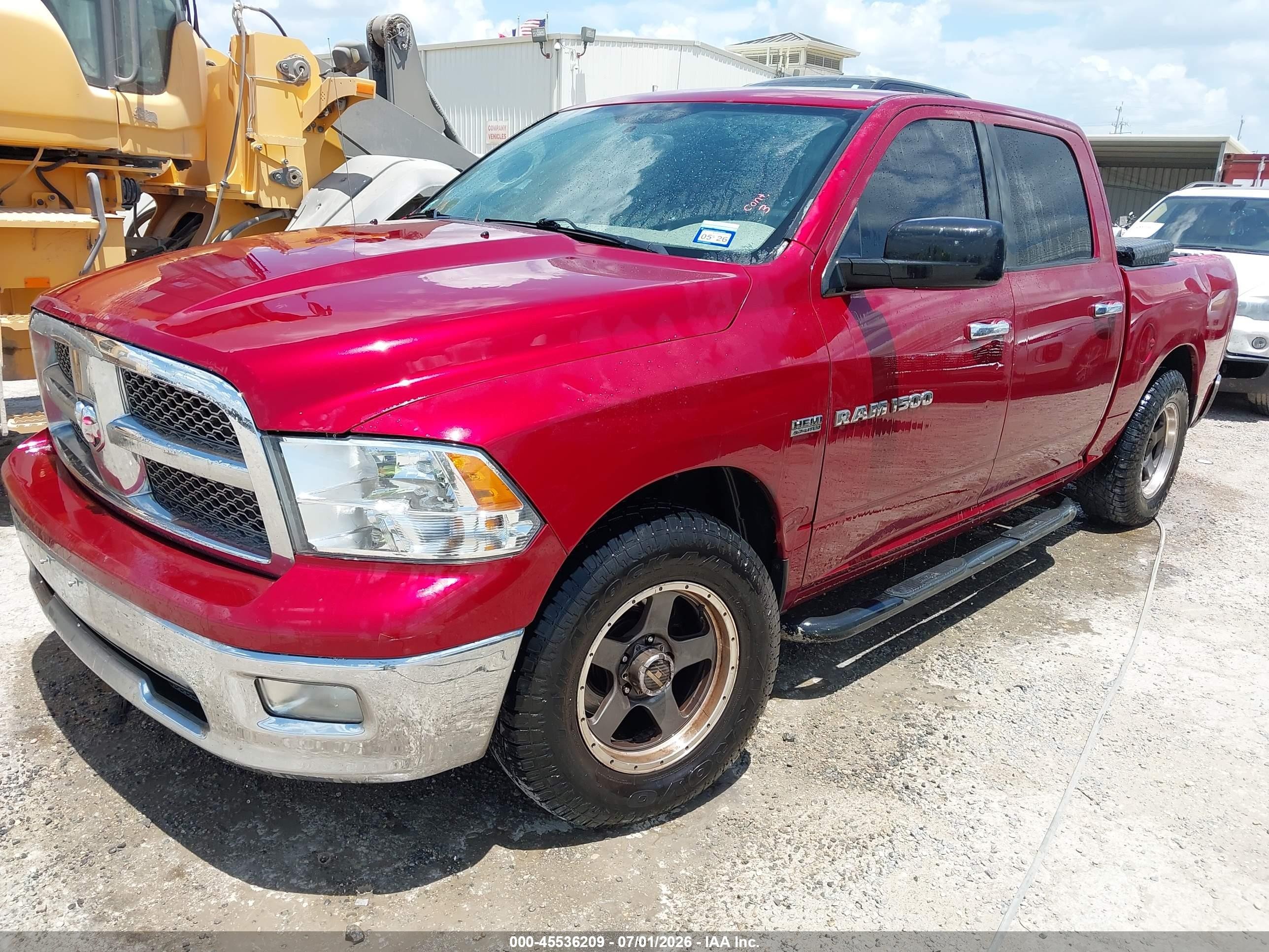 2011 Ram Ram 1500 Slt Красный vin: 1D7RB1CTXBS663523