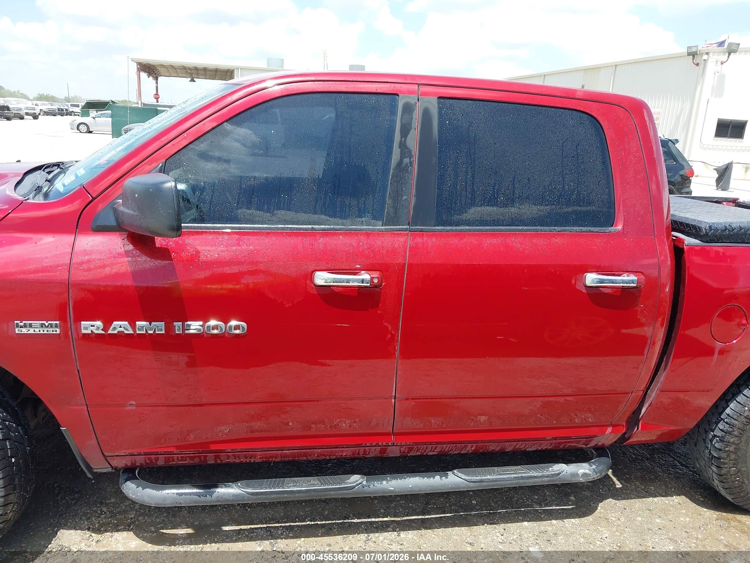 2011 Ram Ram 1500 Slt Красный vin: 1D7RB1CTXBS663523