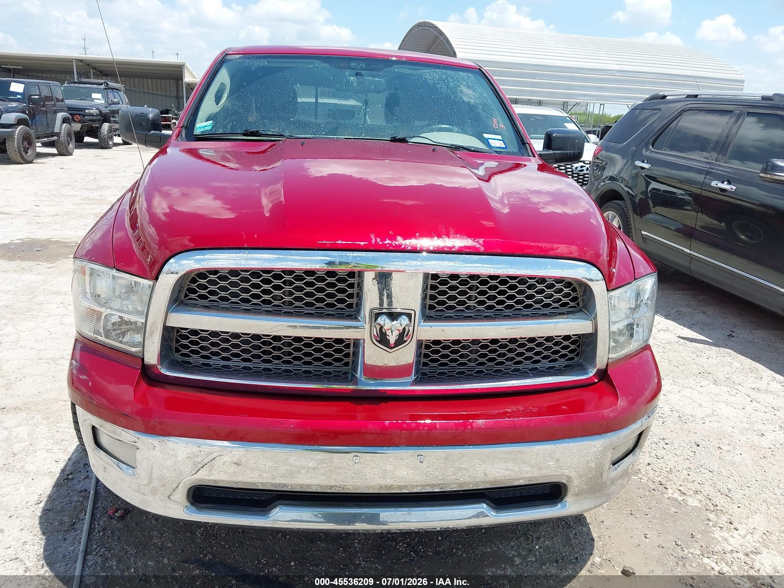 2011 Ram Ram 1500 Slt Красный vin: 1D7RB1CTXBS663523