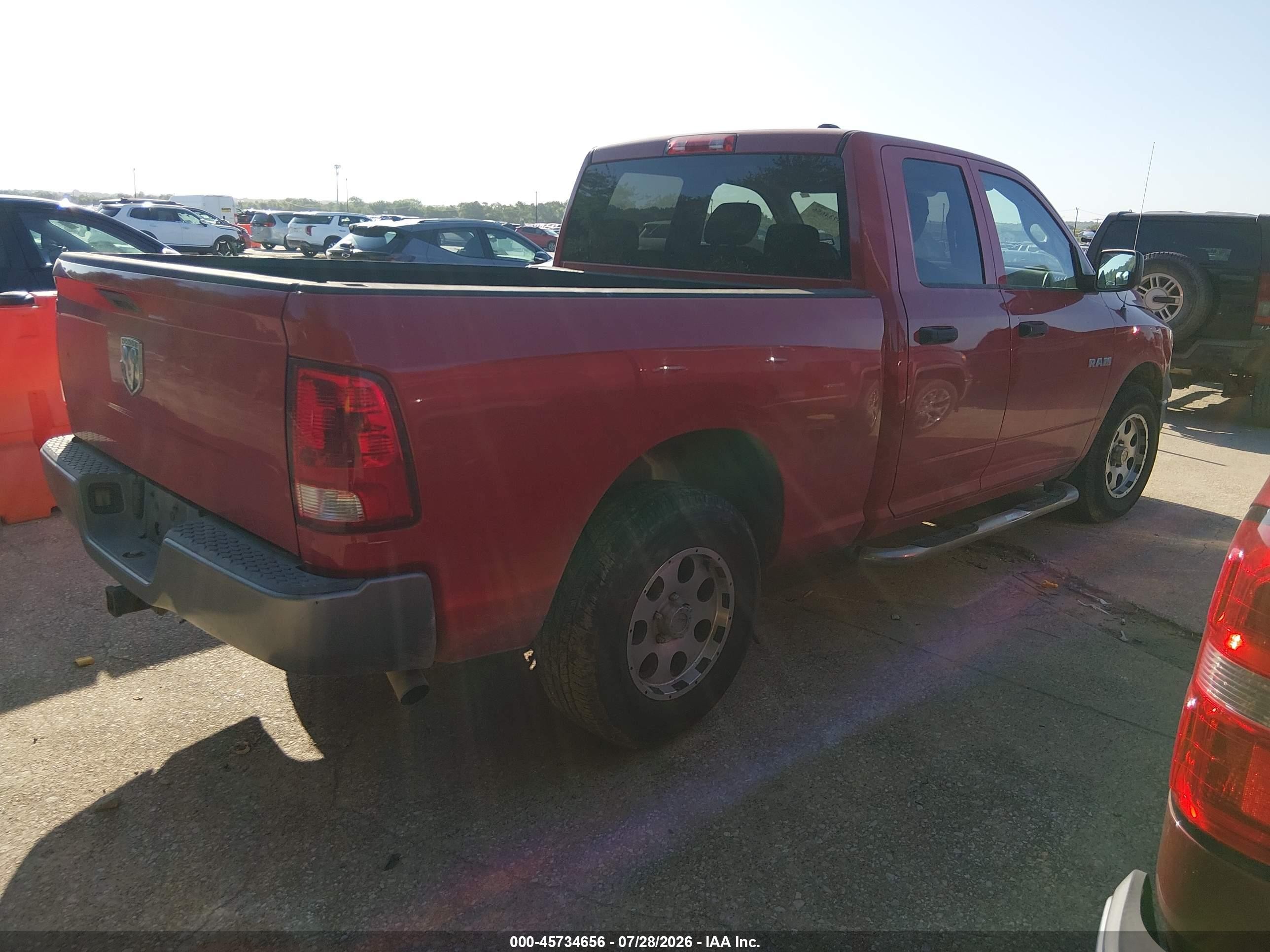 2010 Dodge Ram 1500 St Red vin: 1D7RB1GK0AS138714