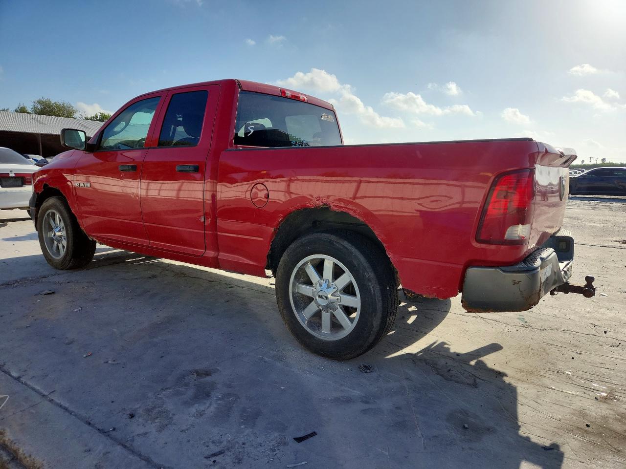 2010 Dodge Ram 1500 Red vin: 1D7RB1GK5AS214590