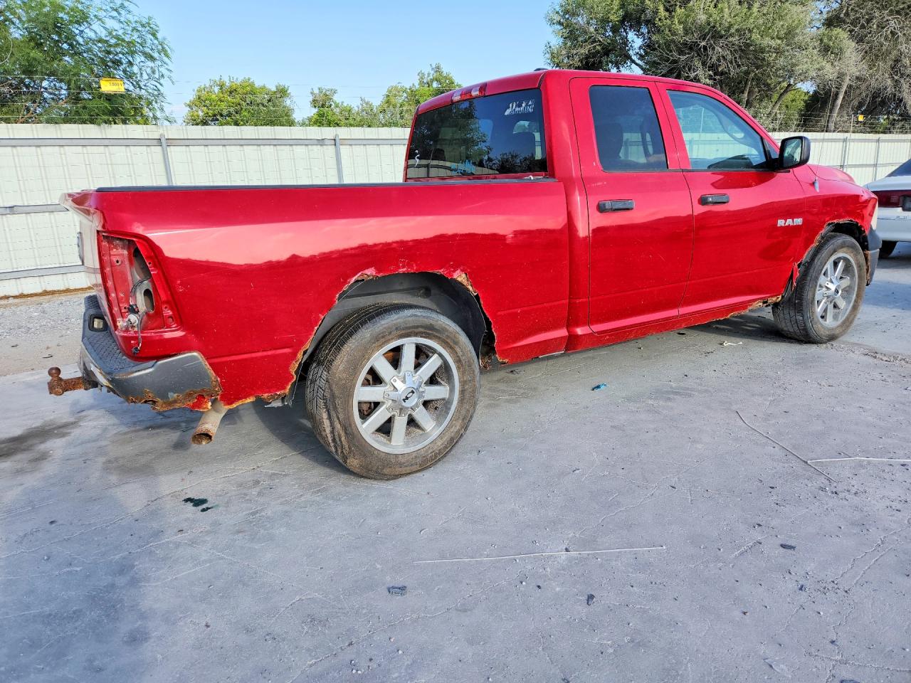 2010 Dodge Ram 1500 Red vin: 1D7RB1GK5AS214590