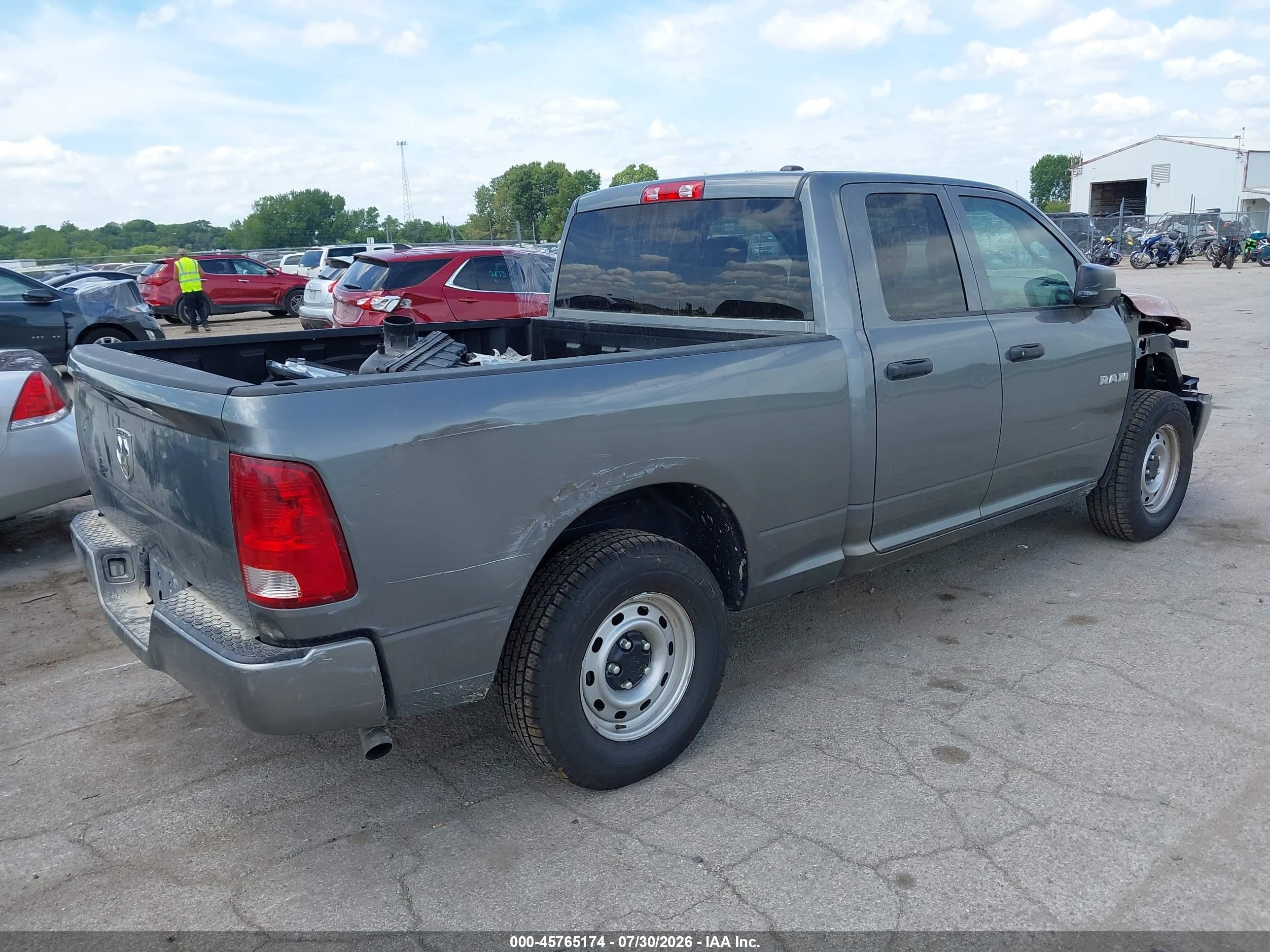 2010 Dodge Ram 1500 St Gray vin: 1D7RB1GK6AS221449
