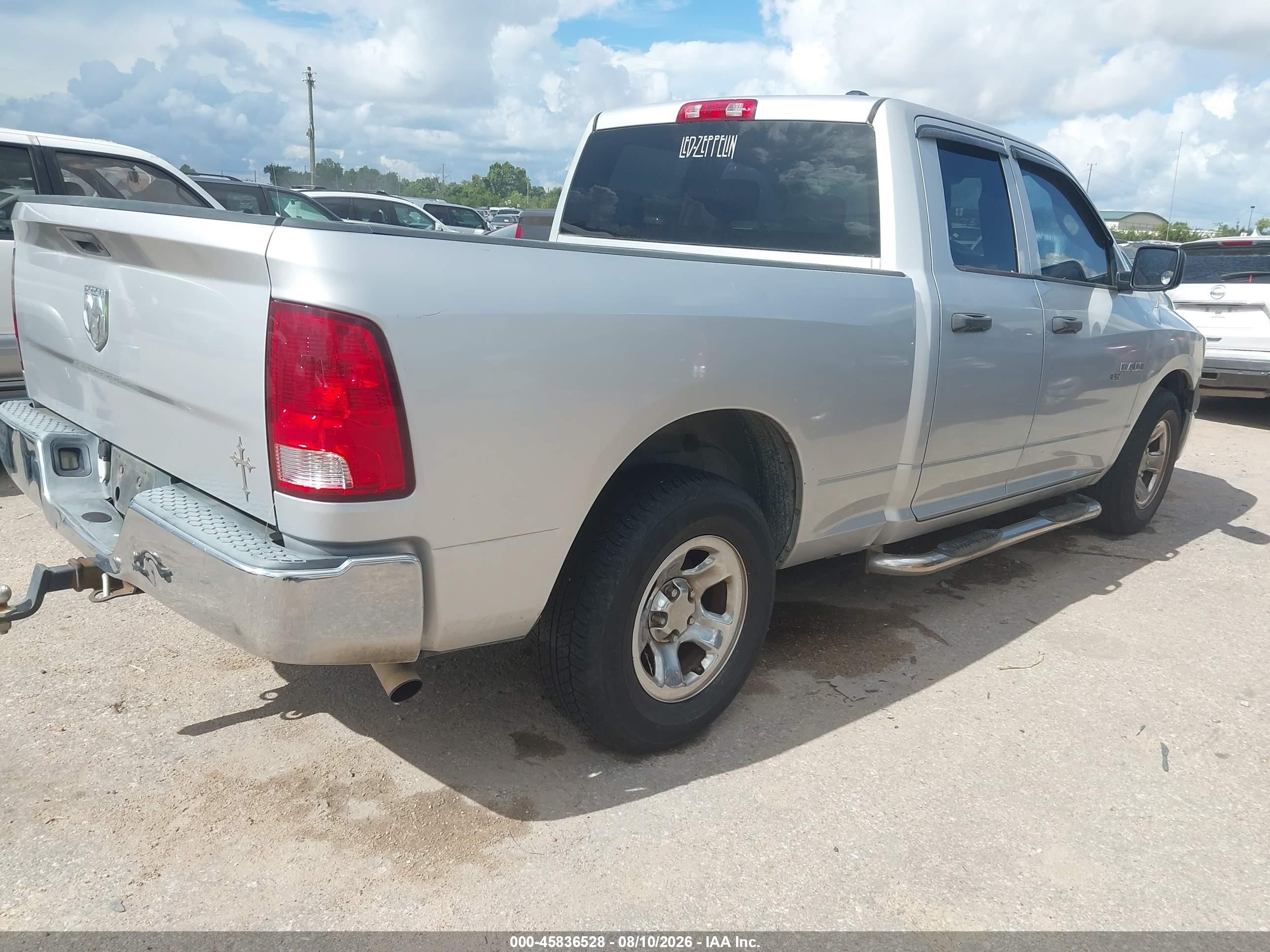 2010 Dodge Ram 1500 St Silver vin: 1D7RB1GK7AS118282