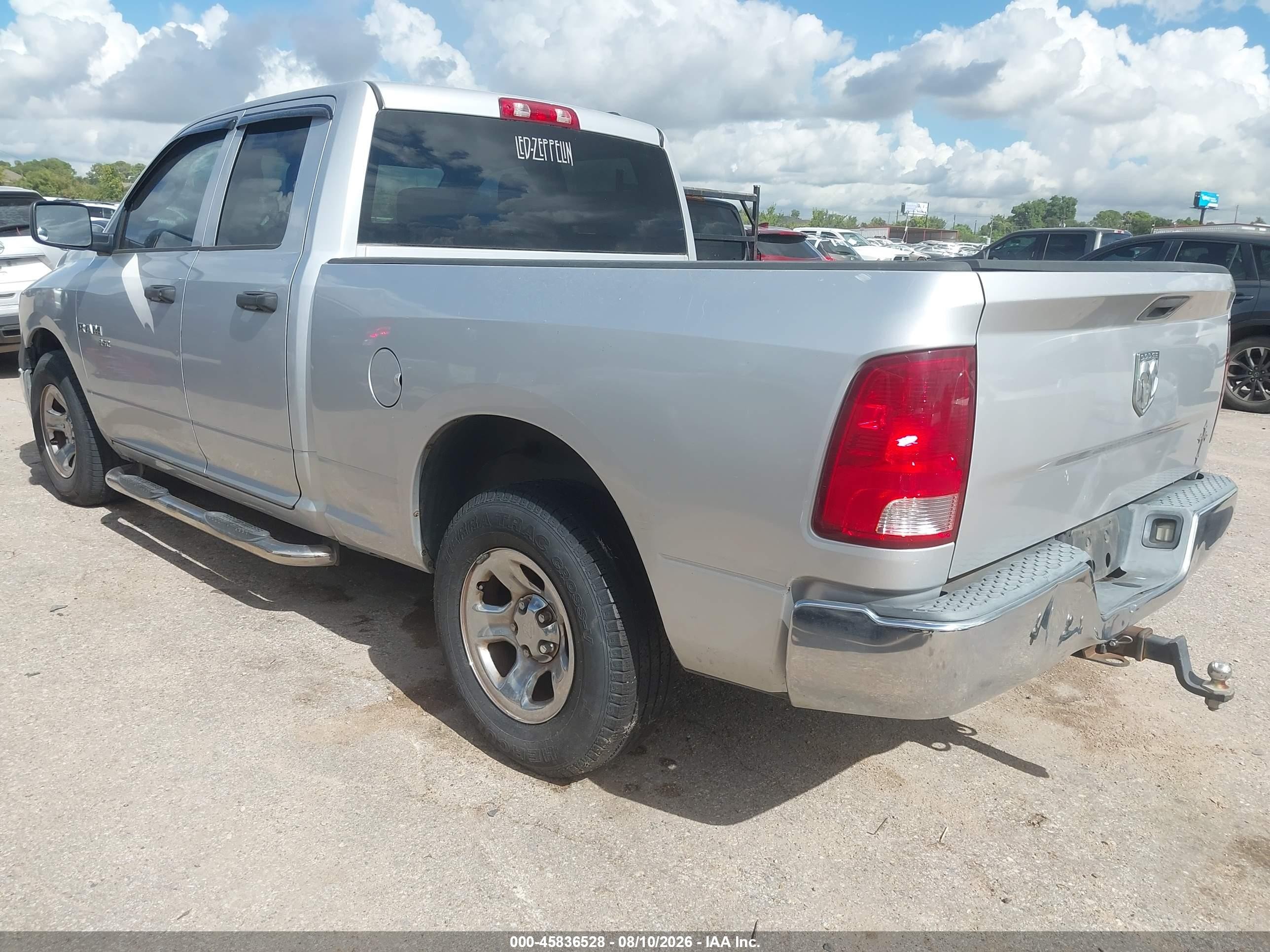 2010 Dodge Ram 1500 St Silver vin: 1D7RB1GK7AS118282