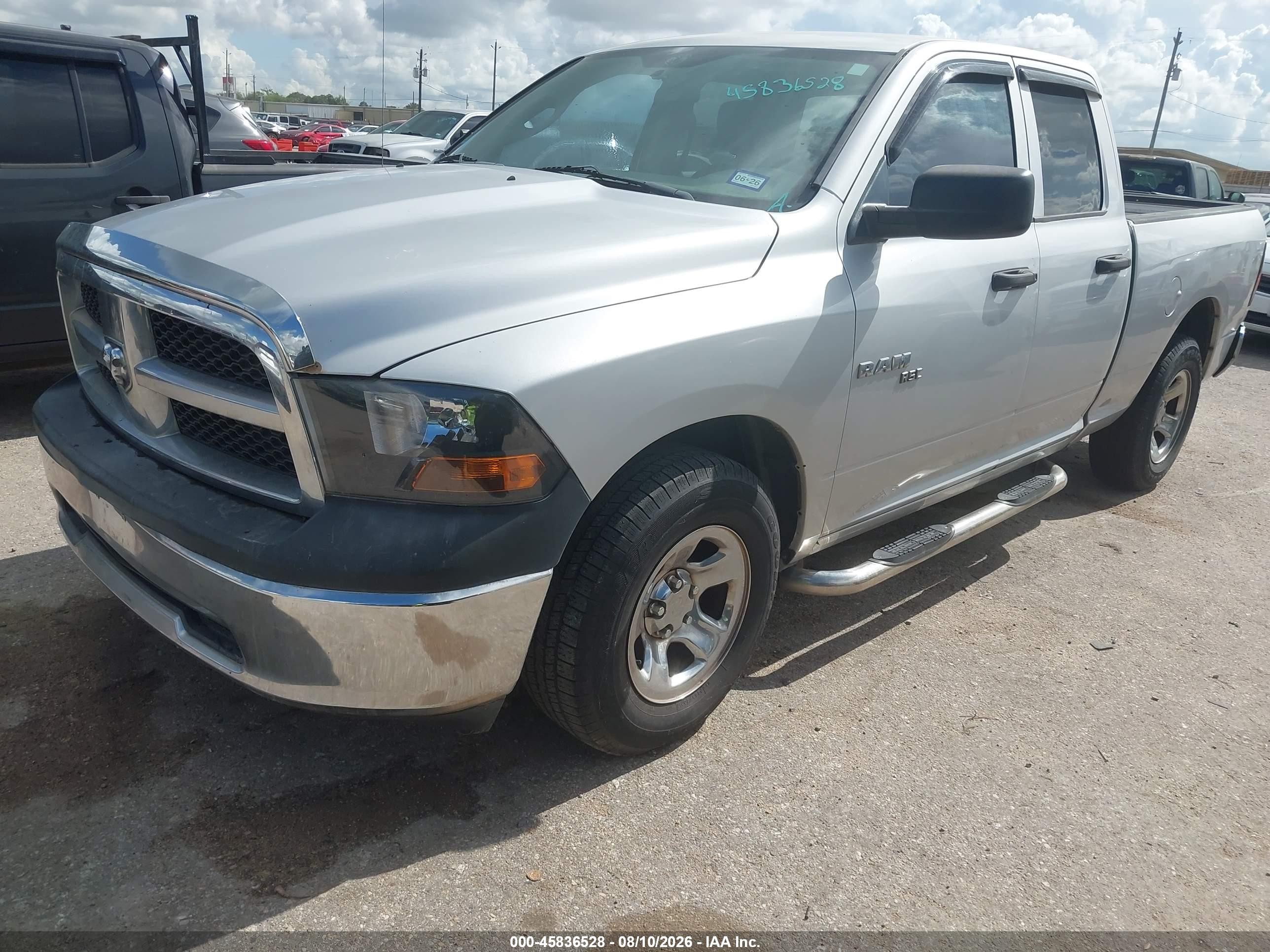2010 Dodge Ram 1500 St Silver vin: 1D7RB1GK7AS118282