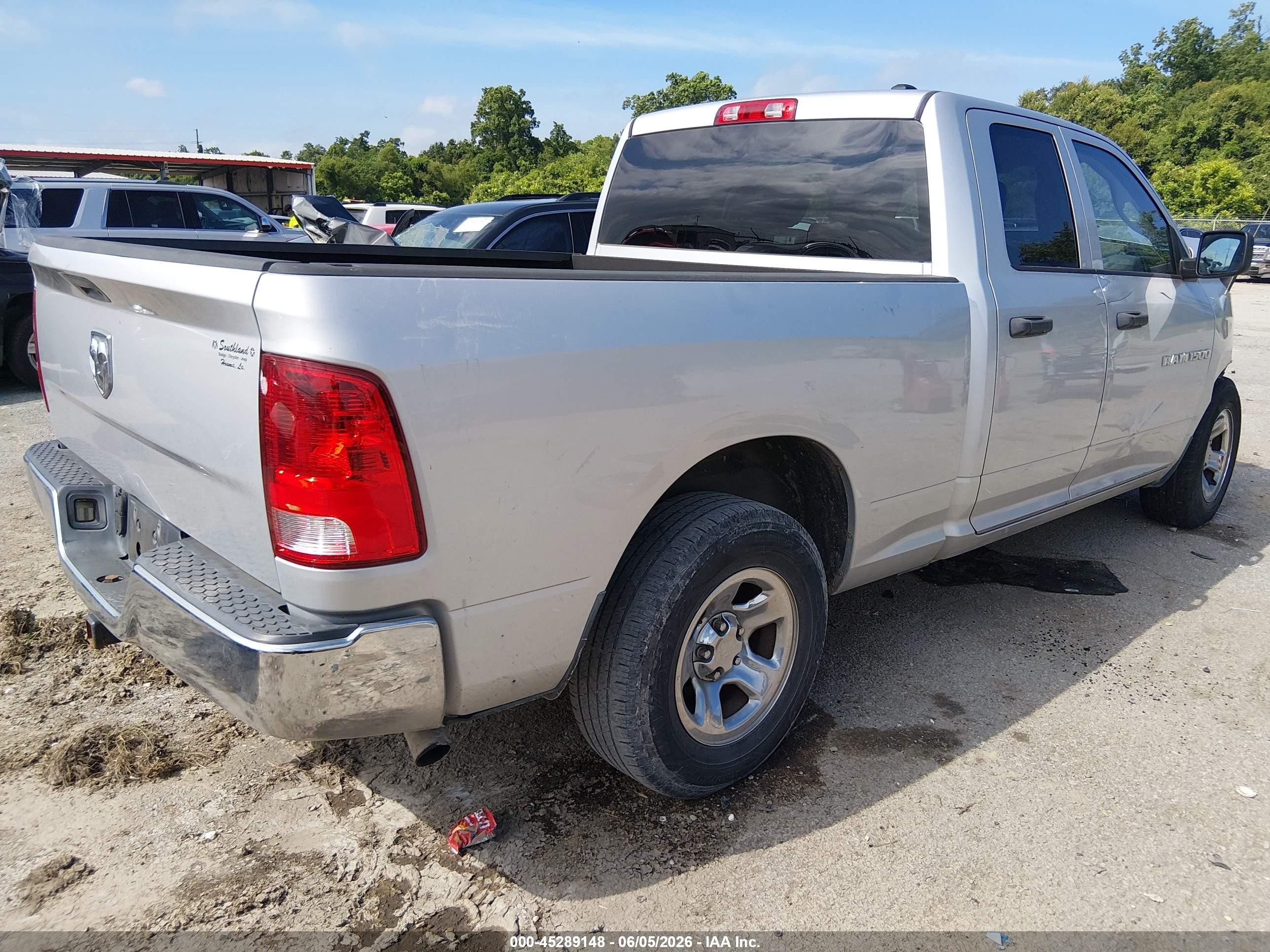 2011 Ram Ram 1500 St Silver vin: 1D7RB1GK7BS656868