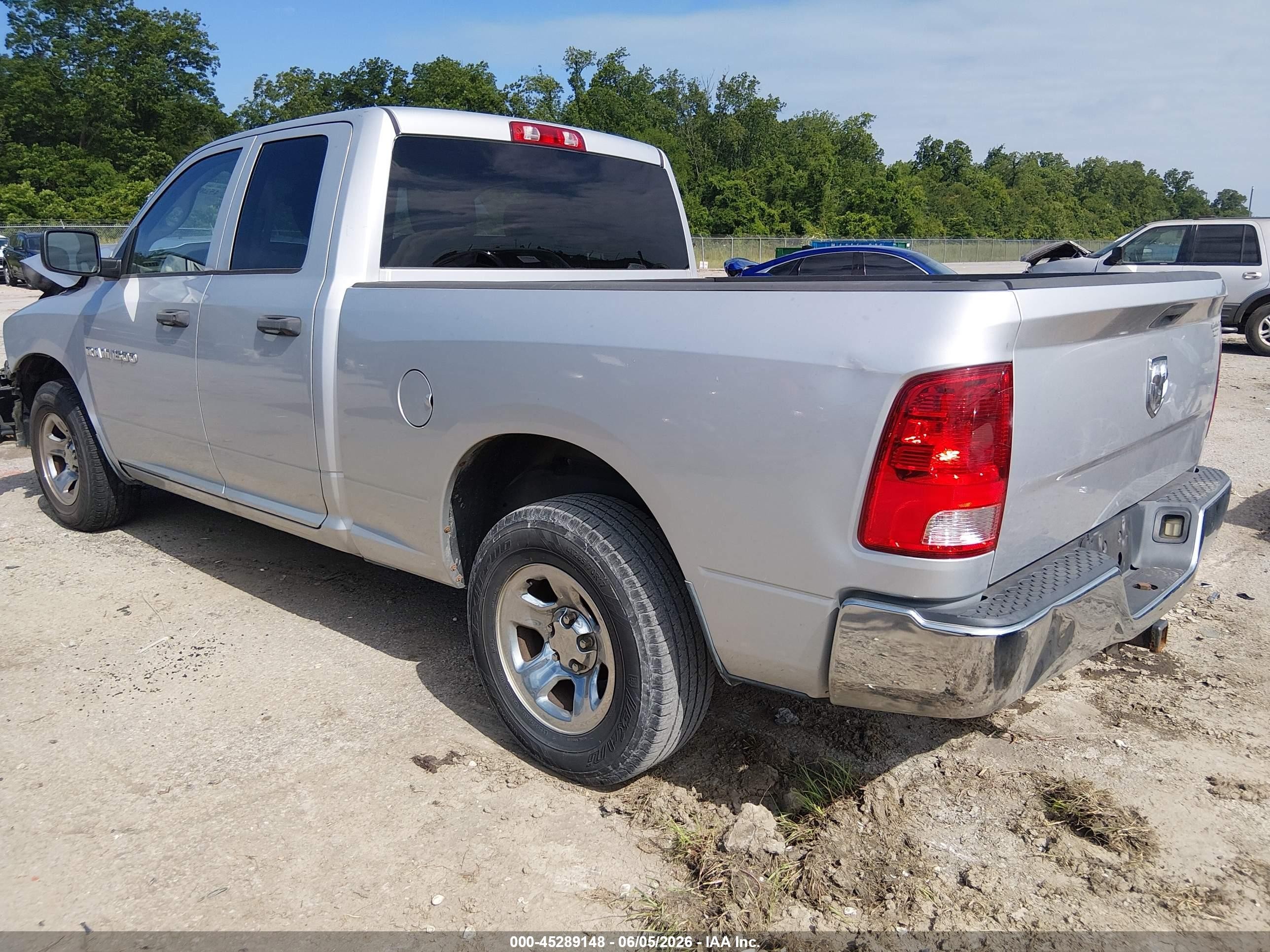 2011 Ram Ram 1500 St Silver vin: 1D7RB1GK7BS656868