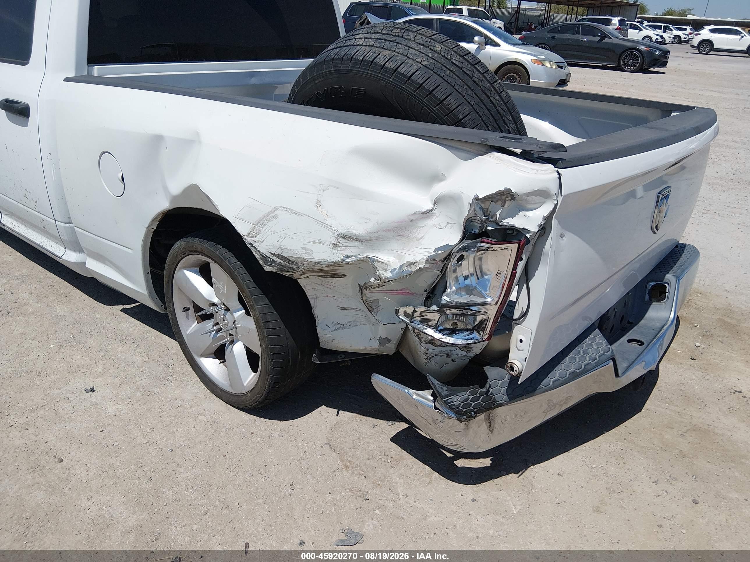 2010 Dodge Ram 1500 St White vin: 1D7RB1GK9AS179892