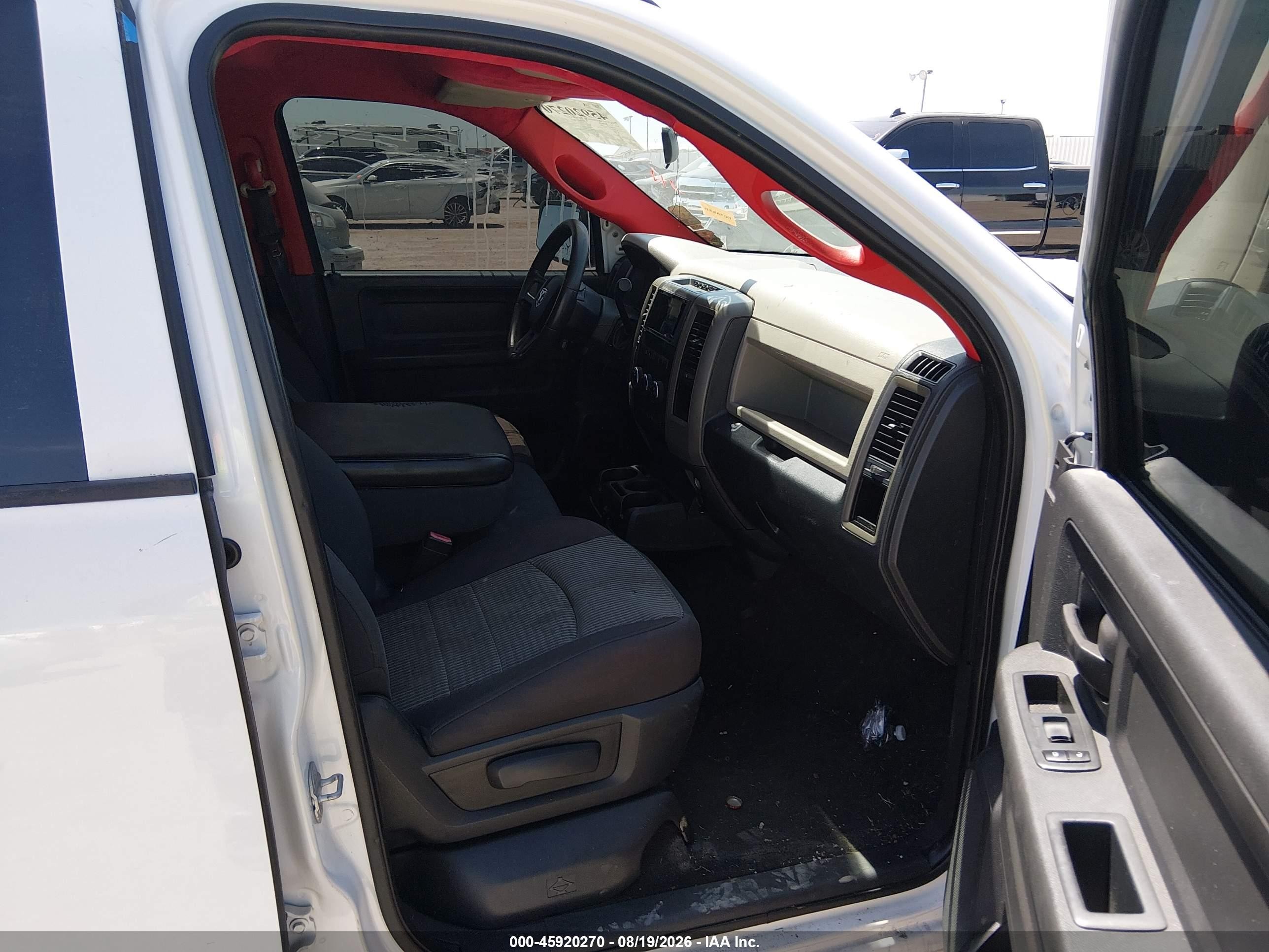 2010 Dodge Ram 1500 St White vin: 1D7RB1GK9AS179892
