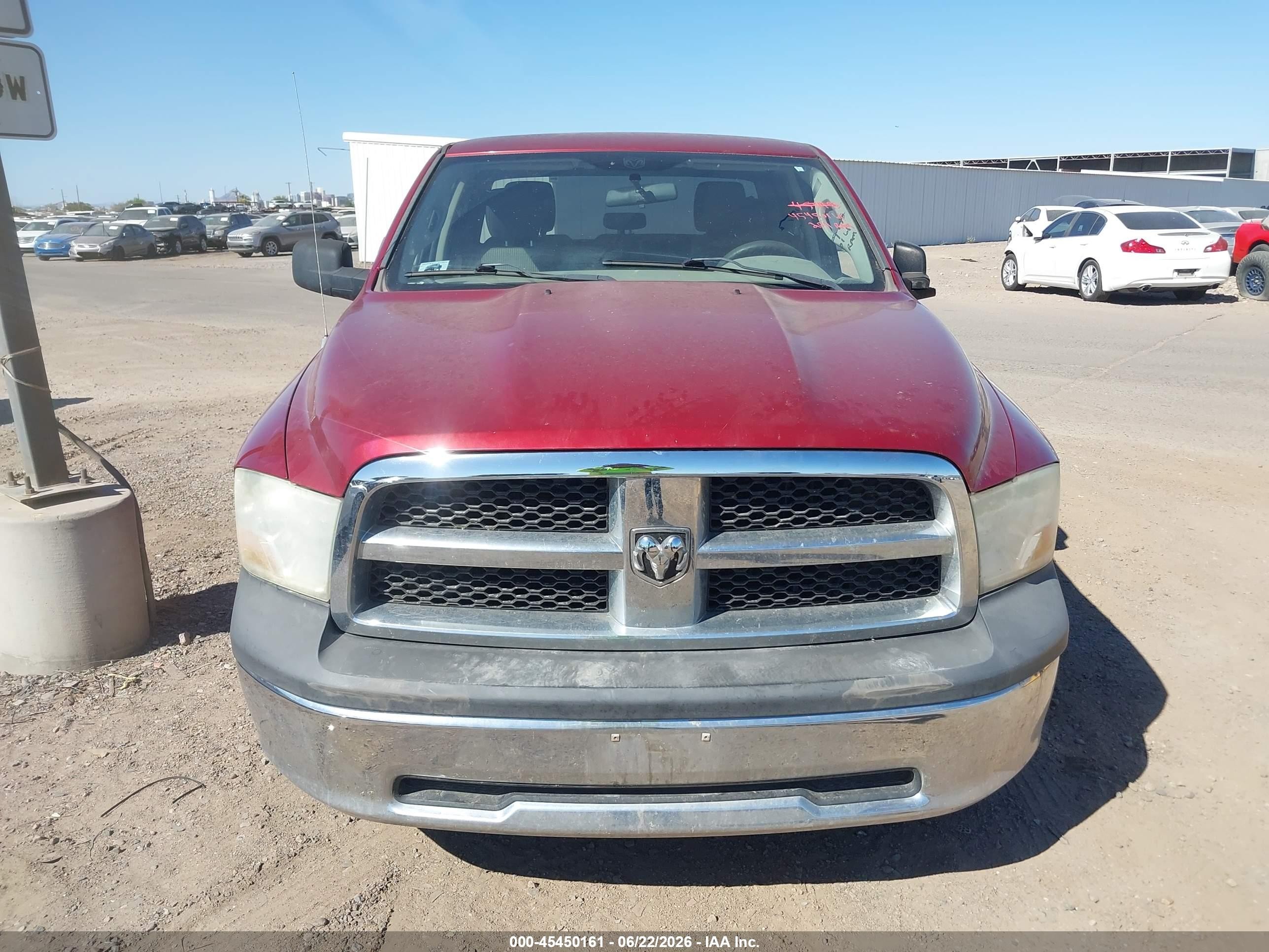 2011 Ram Ram 1500 St Burgundy vin: 1D7RB1GKXBS577985
