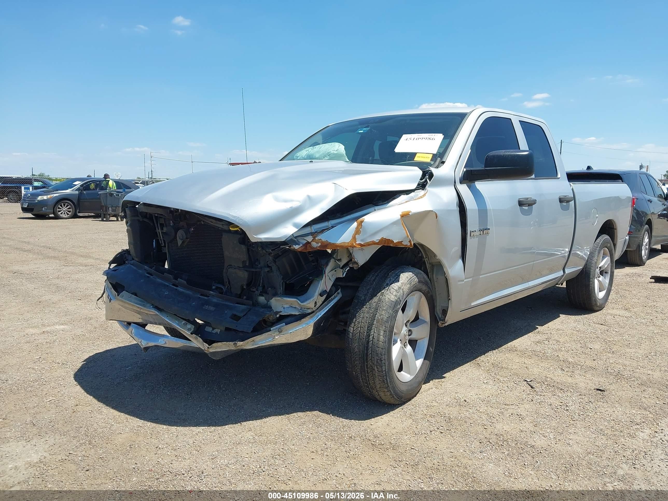 2010 Dodge Ram 1500 St Silver vin: 1D7RB1GP0AS213570