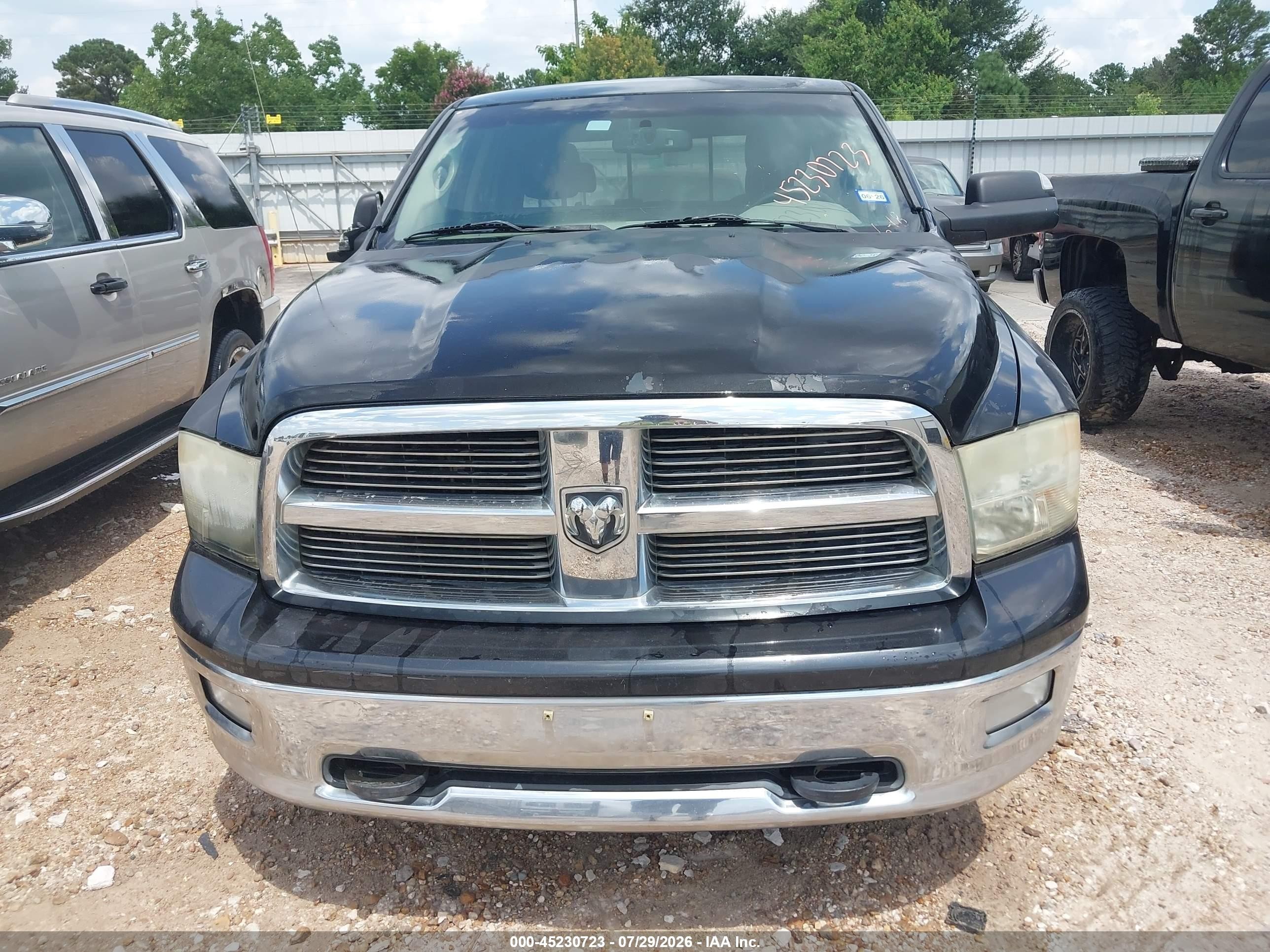 2010 Dodge Ram 1500 Slt/sport/trx Black vin: 1D7RB1GP2AS152349