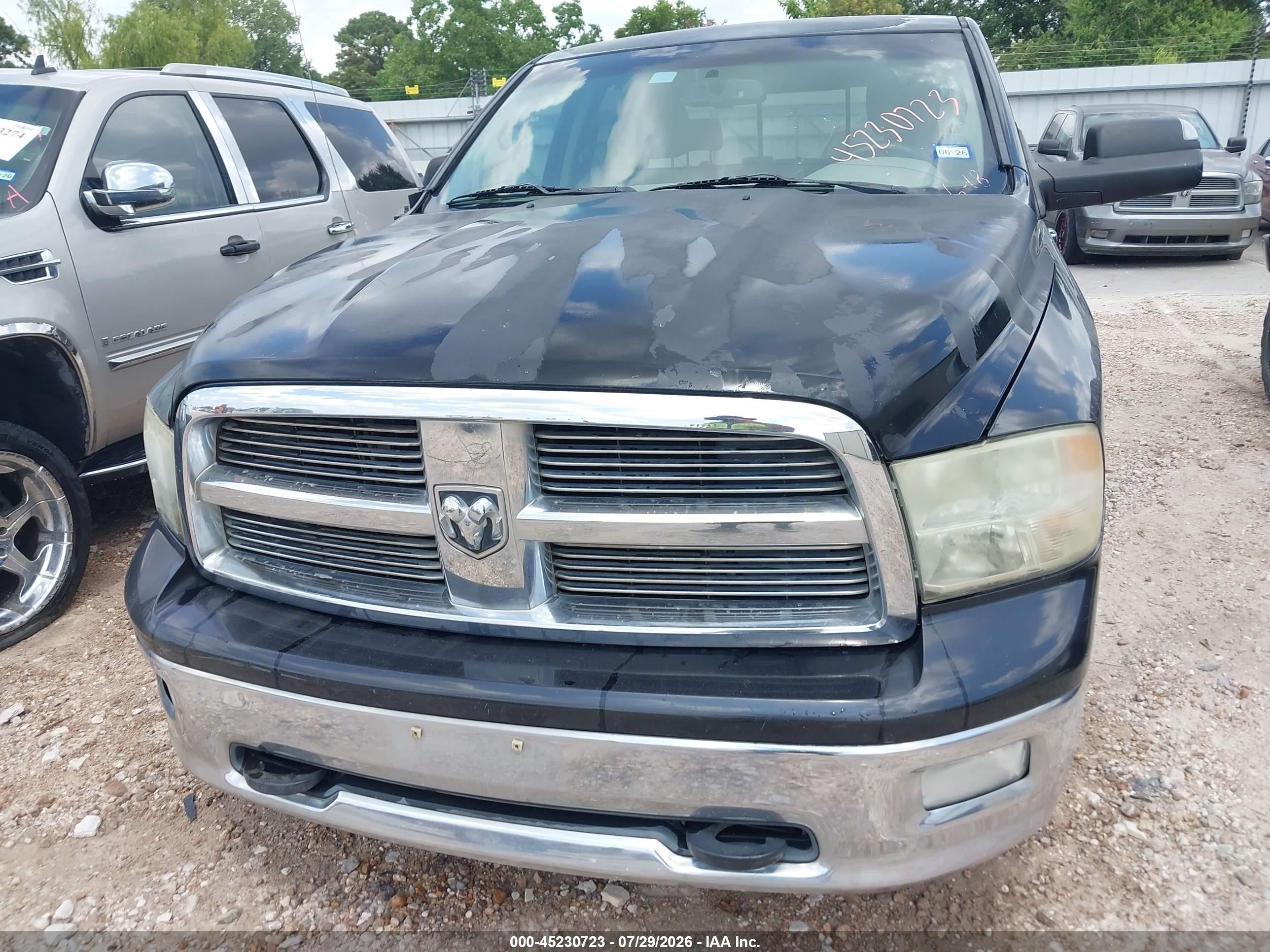 2010 Dodge Ram 1500 Slt/sport/trx Black vin: 1D7RB1GP2AS152349
