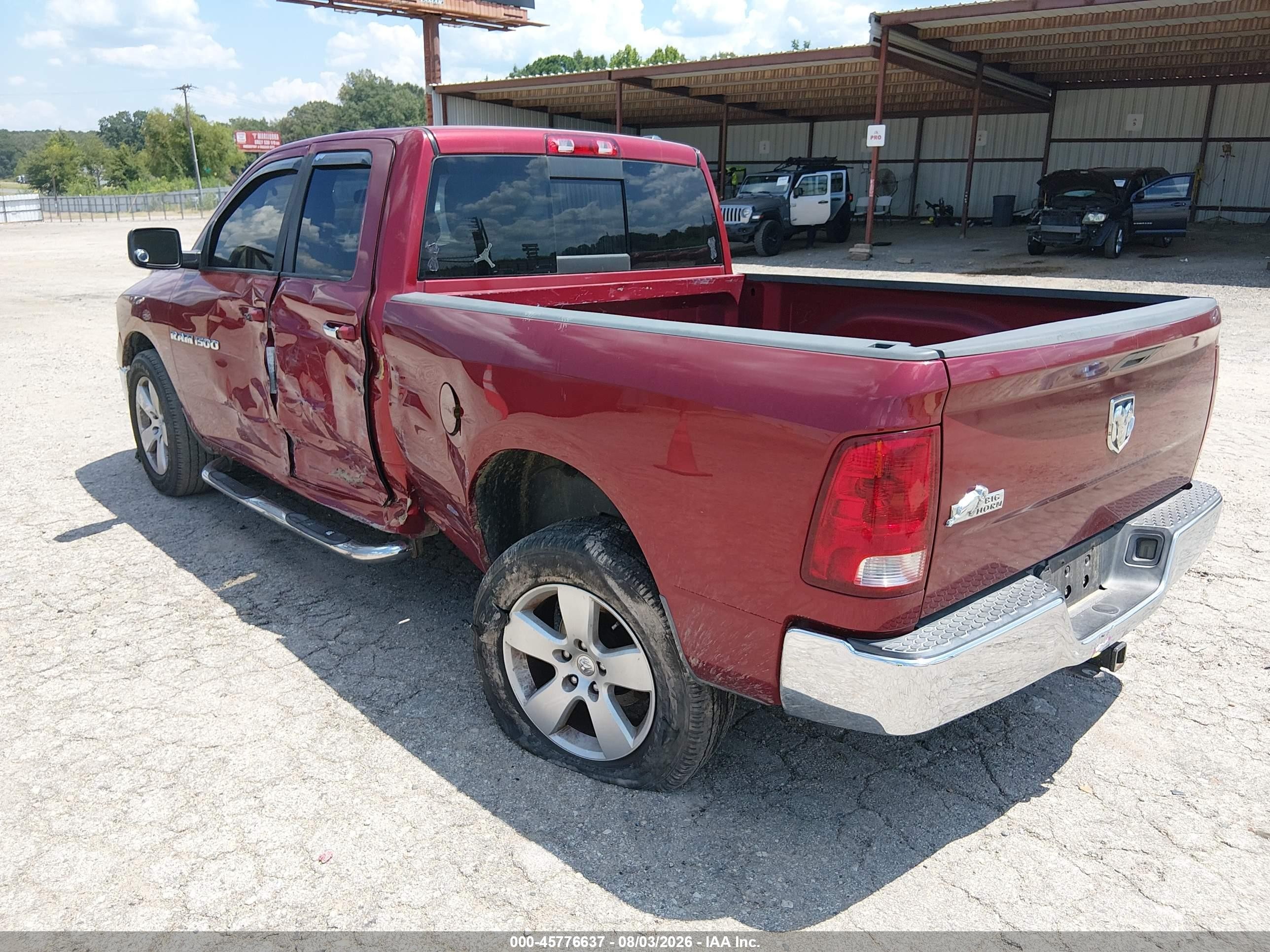 2011 Ram Ram 1500 Slt Maroon vin: 1D7RB1GP2BS615561