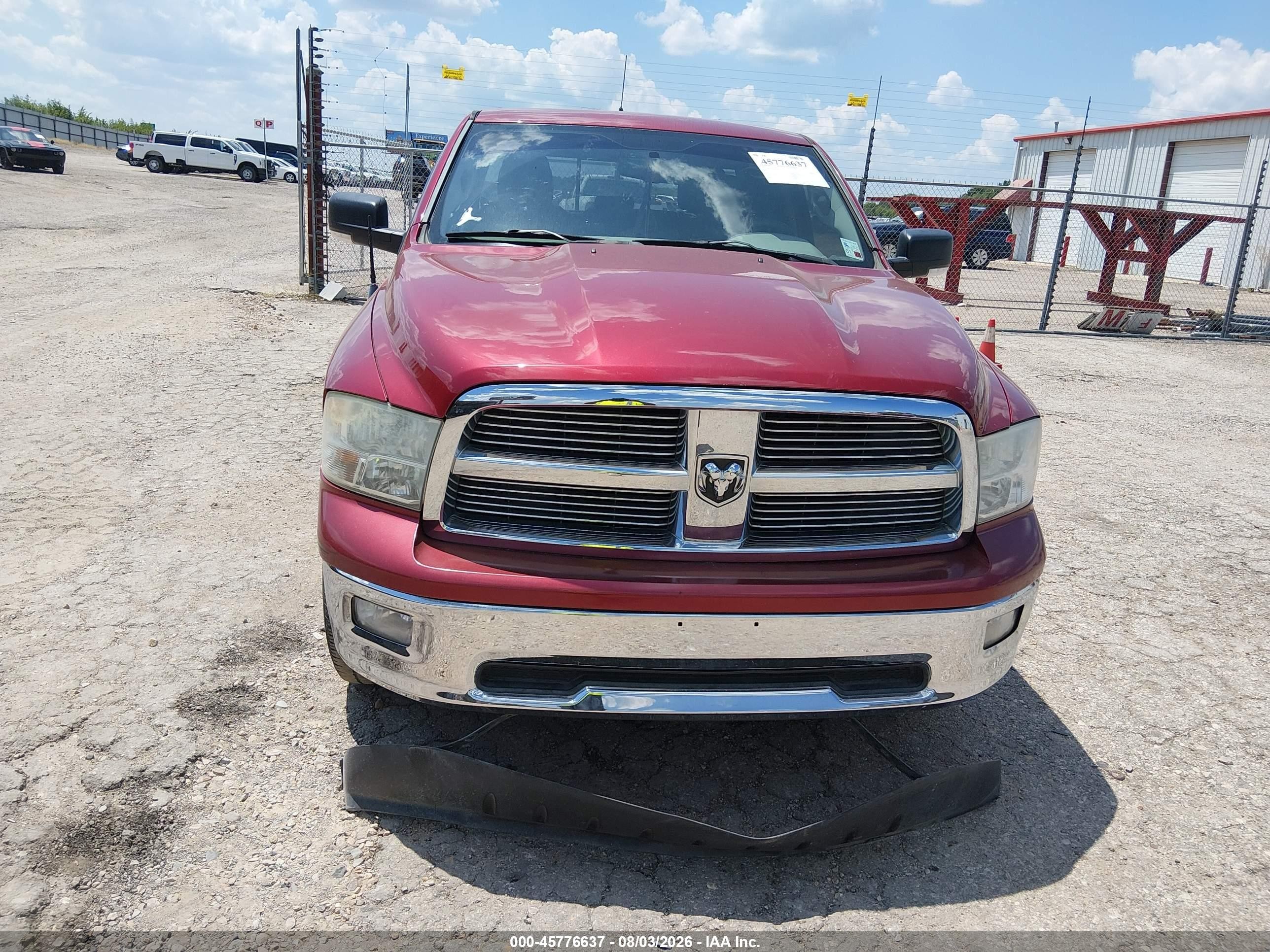 2011 Ram Ram 1500 Slt Maroon vin: 1D7RB1GP2BS615561