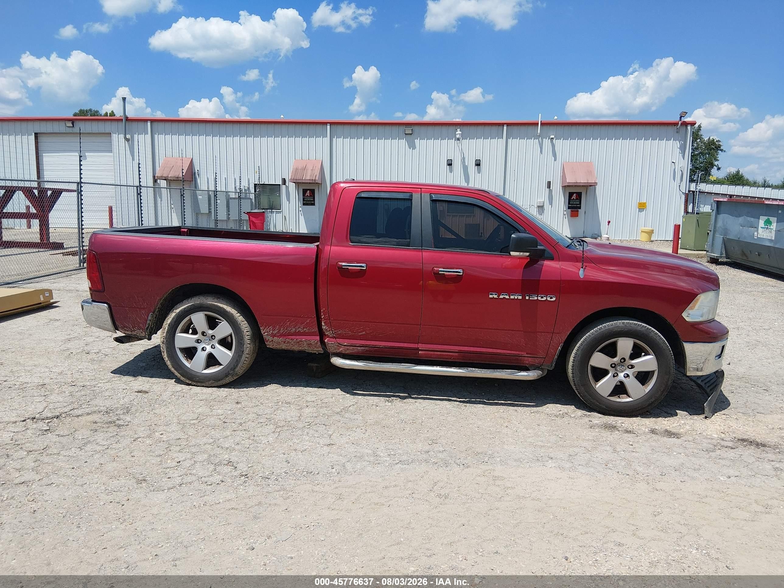 2011 Ram Ram 1500 Slt Maroon vin: 1D7RB1GP2BS615561