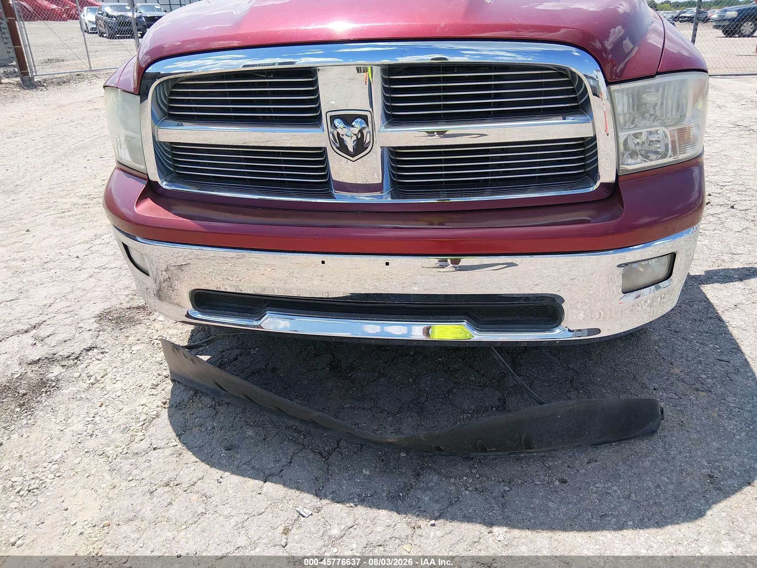 2011 Ram Ram 1500 Slt Maroon vin: 1D7RB1GP2BS615561