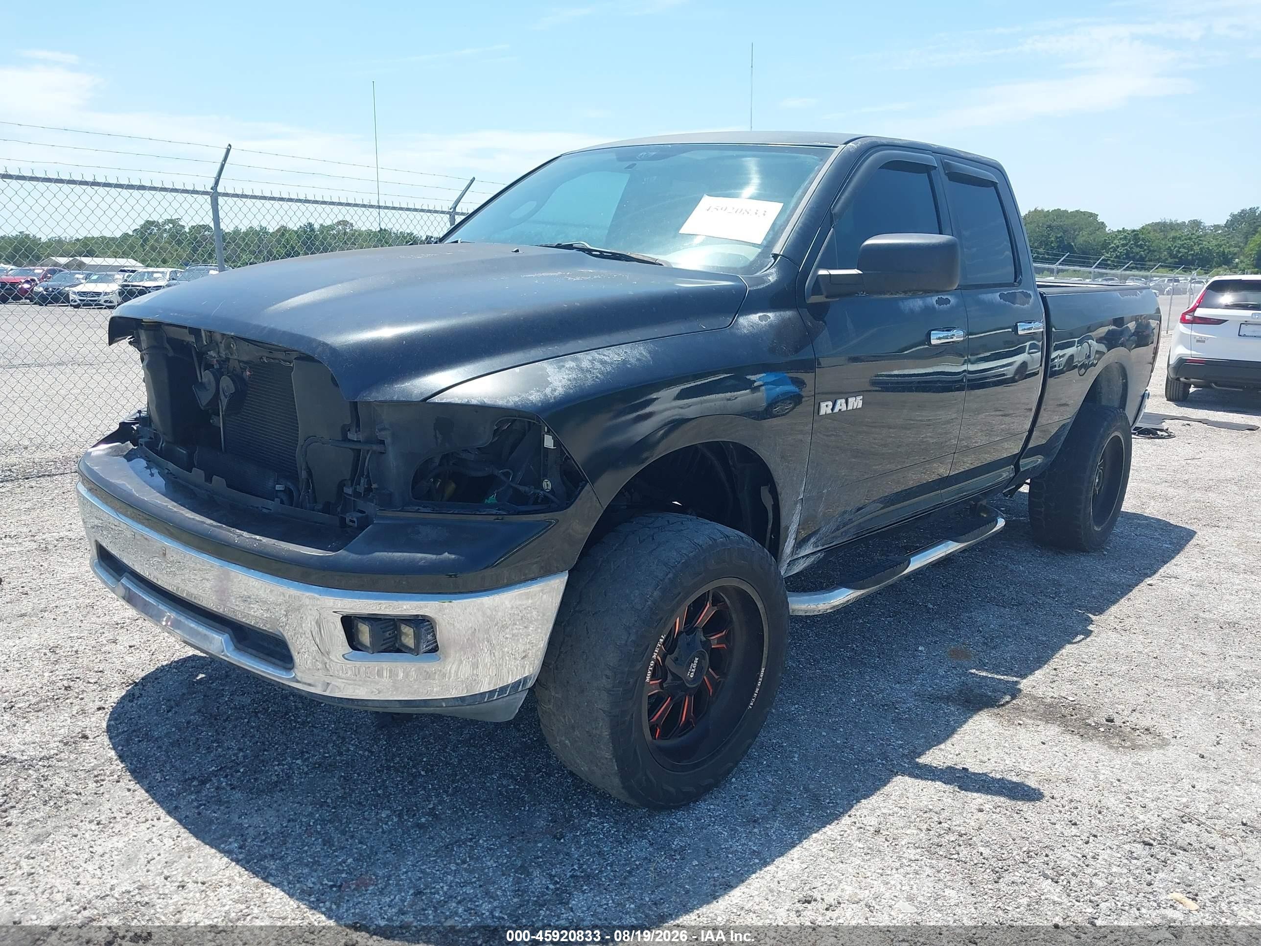 2010 Dodge Ram 1500 Slt/sport/trx Black vin: 1D7RB1GP4AS110491