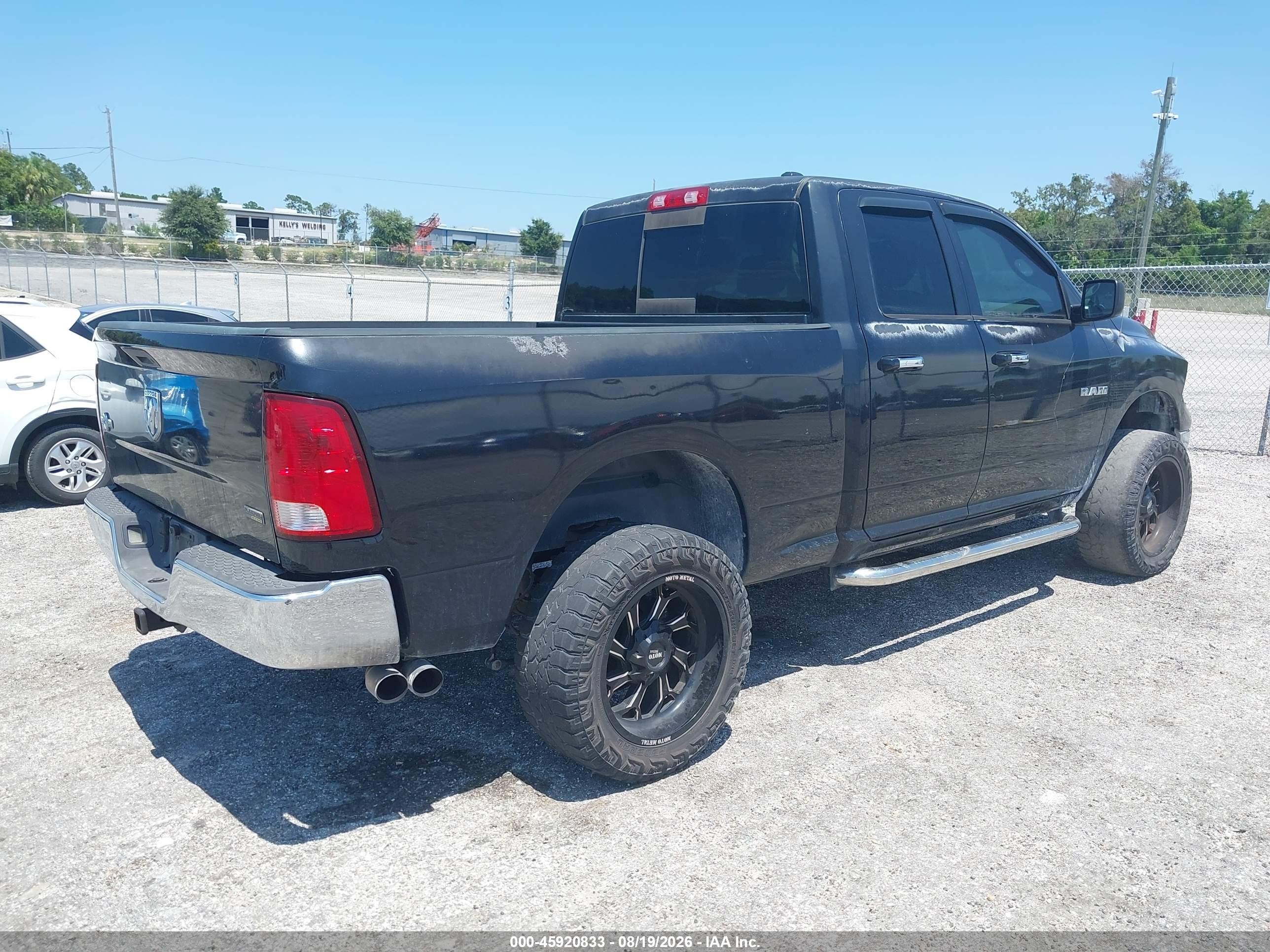2010 Dodge Ram 1500 Slt/sport/trx Black vin: 1D7RB1GP4AS110491
