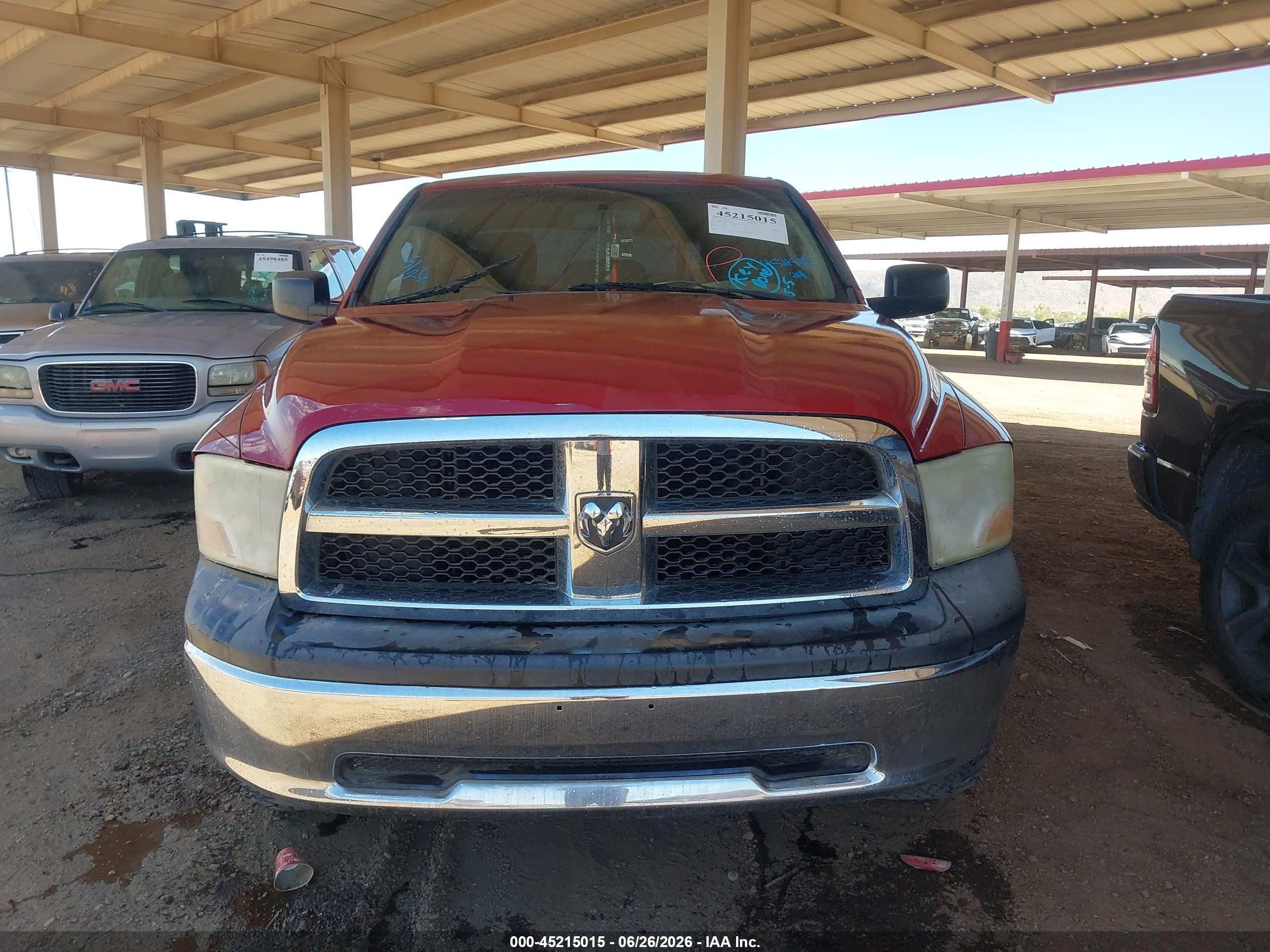 2011 Ram Ram 1500 St Burgundy vin: 1D7RB1GP4BS615481