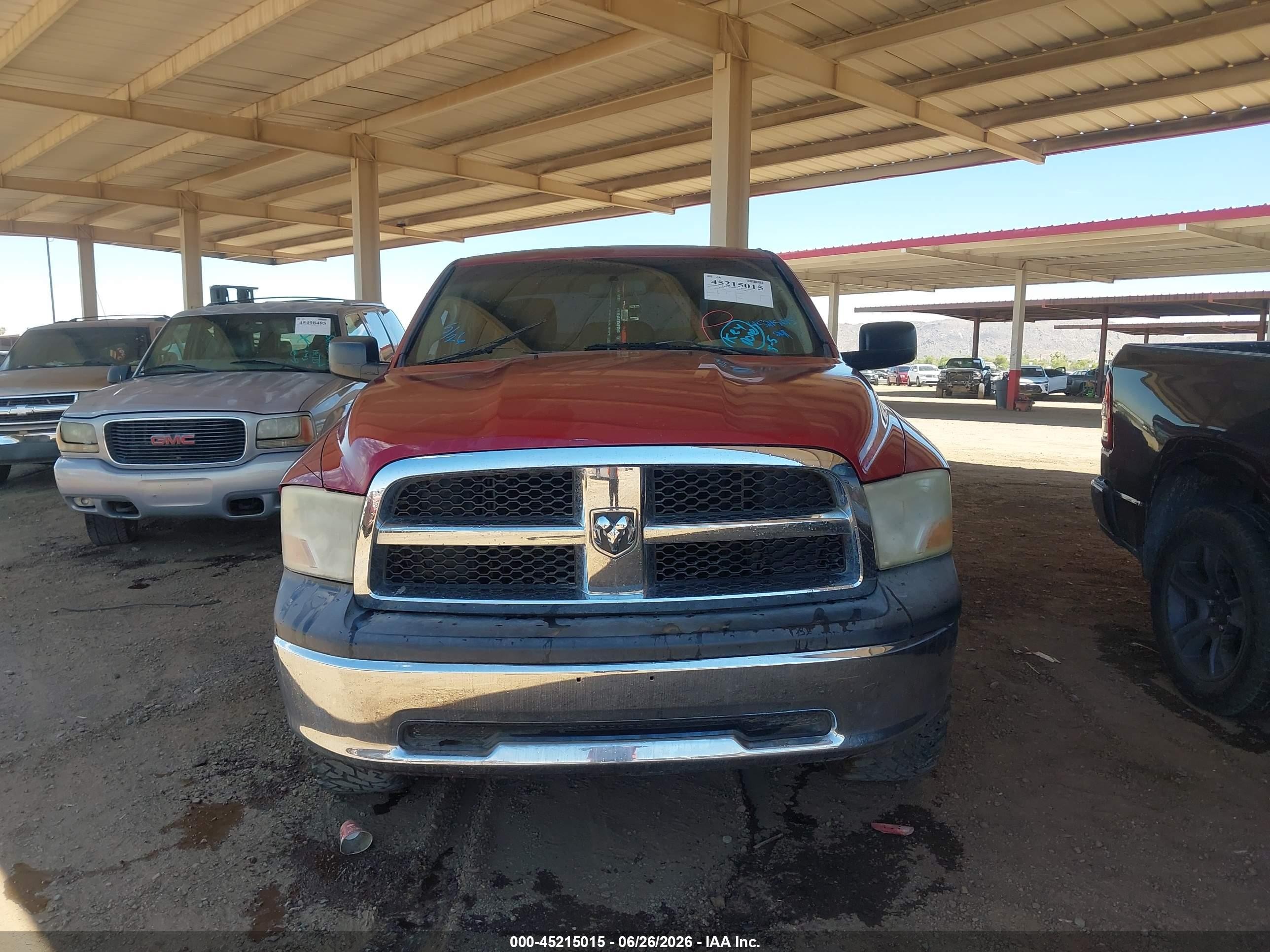 2011 Ram Ram 1500 St Burgundy vin: 1D7RB1GP4BS615481