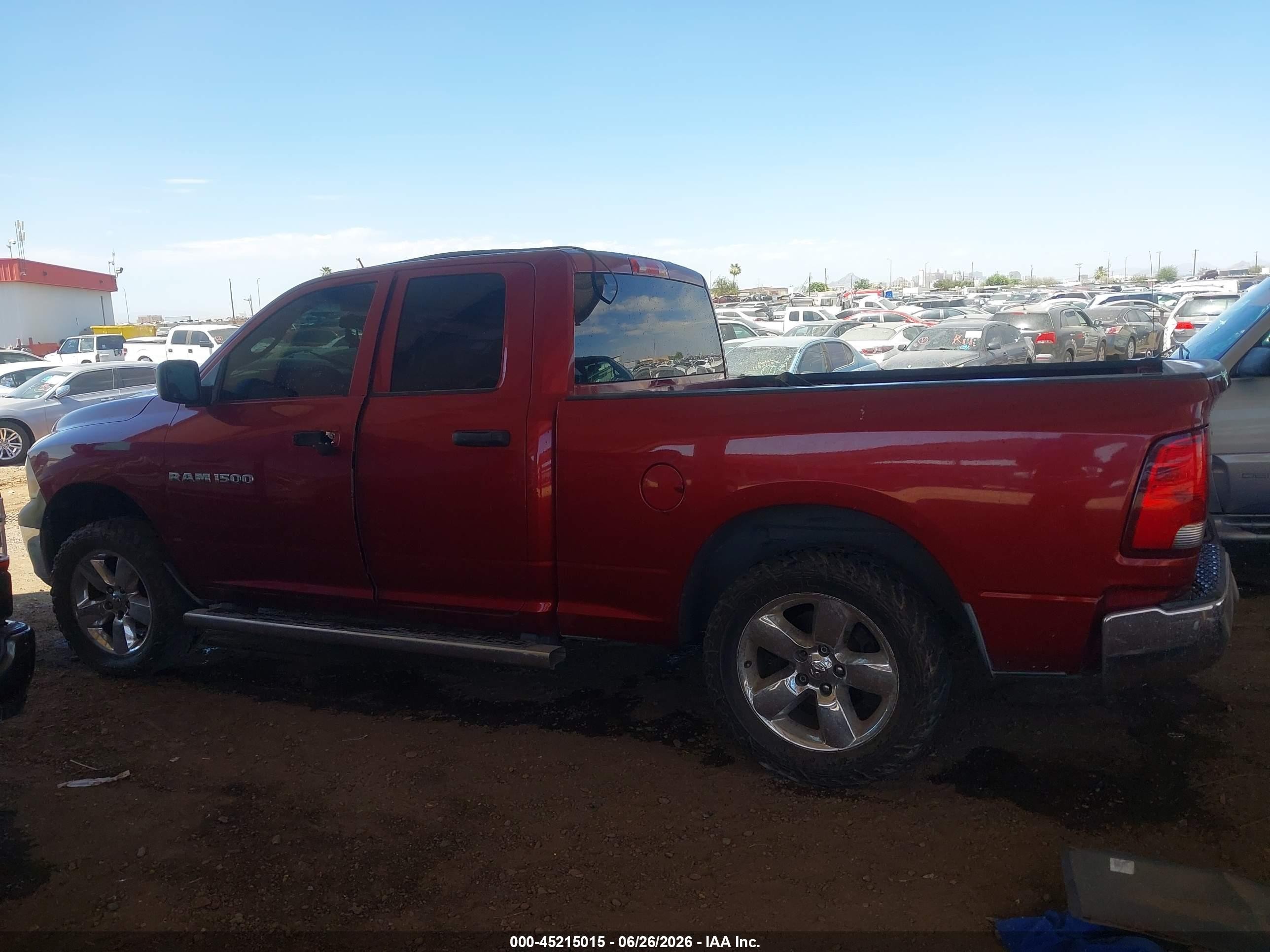2011 Ram Ram 1500 St Burgundy vin: 1D7RB1GP4BS615481