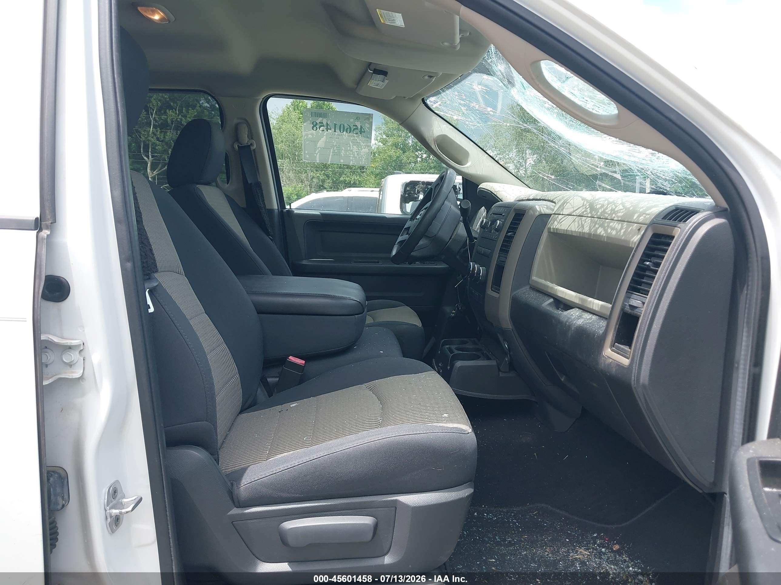 2011 Ram Ram 1500 St White vin: 1D7RB1GP5BS697141