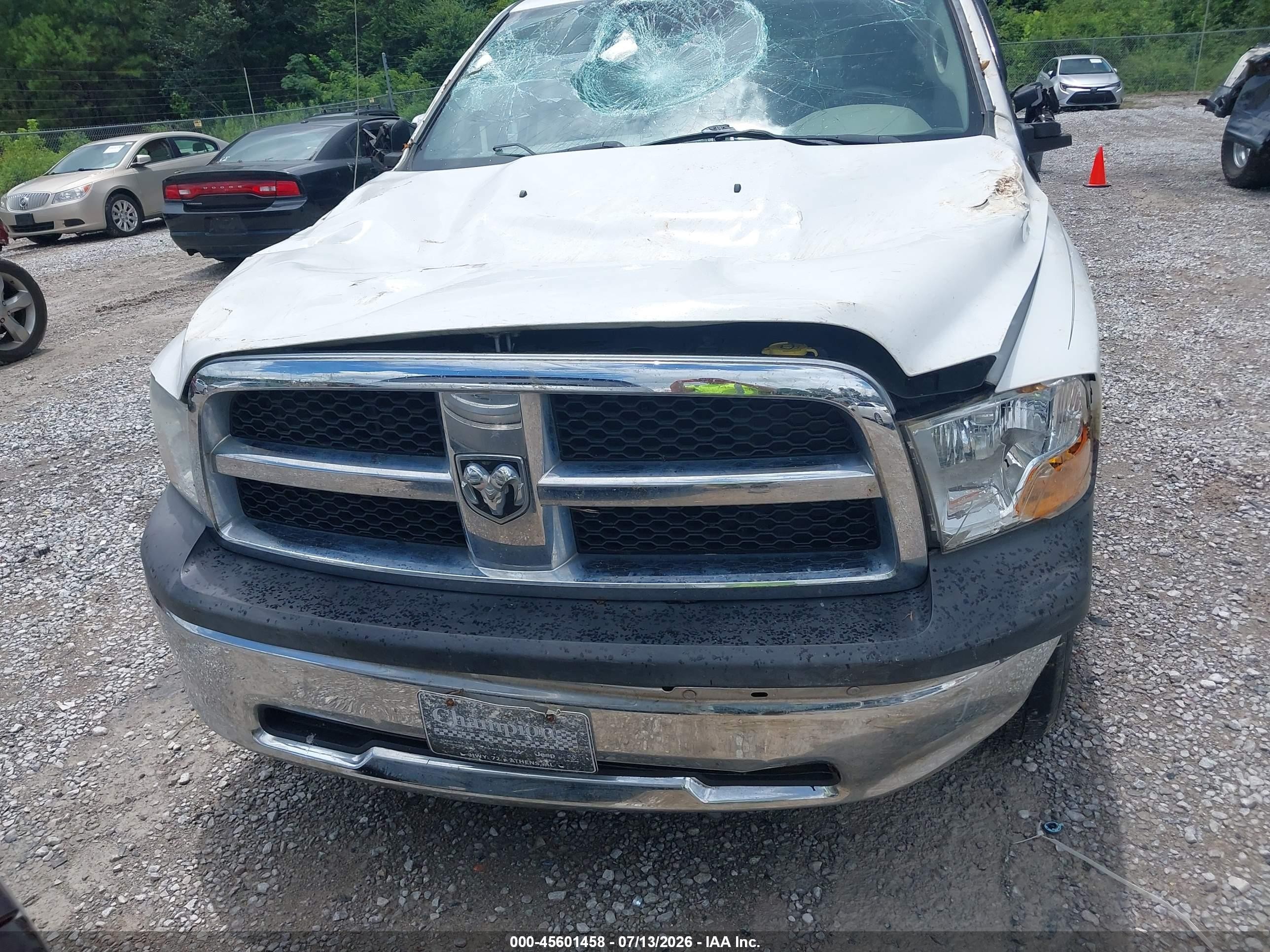 2011 Ram Ram 1500 St White vin: 1D7RB1GP5BS697141