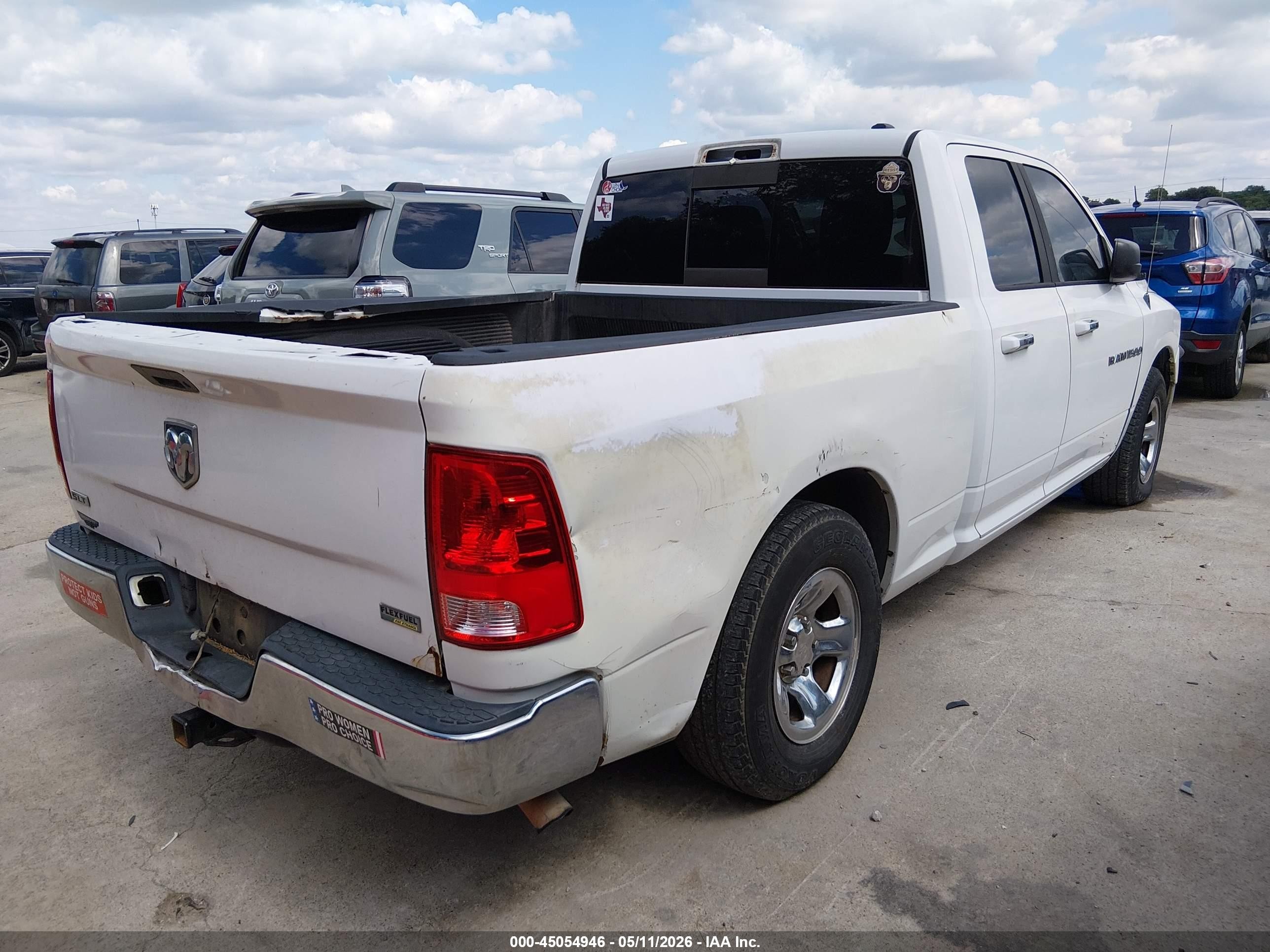 2011 Ram Ram 1500 Slt White vin: 1D7RB1GP6BS519867