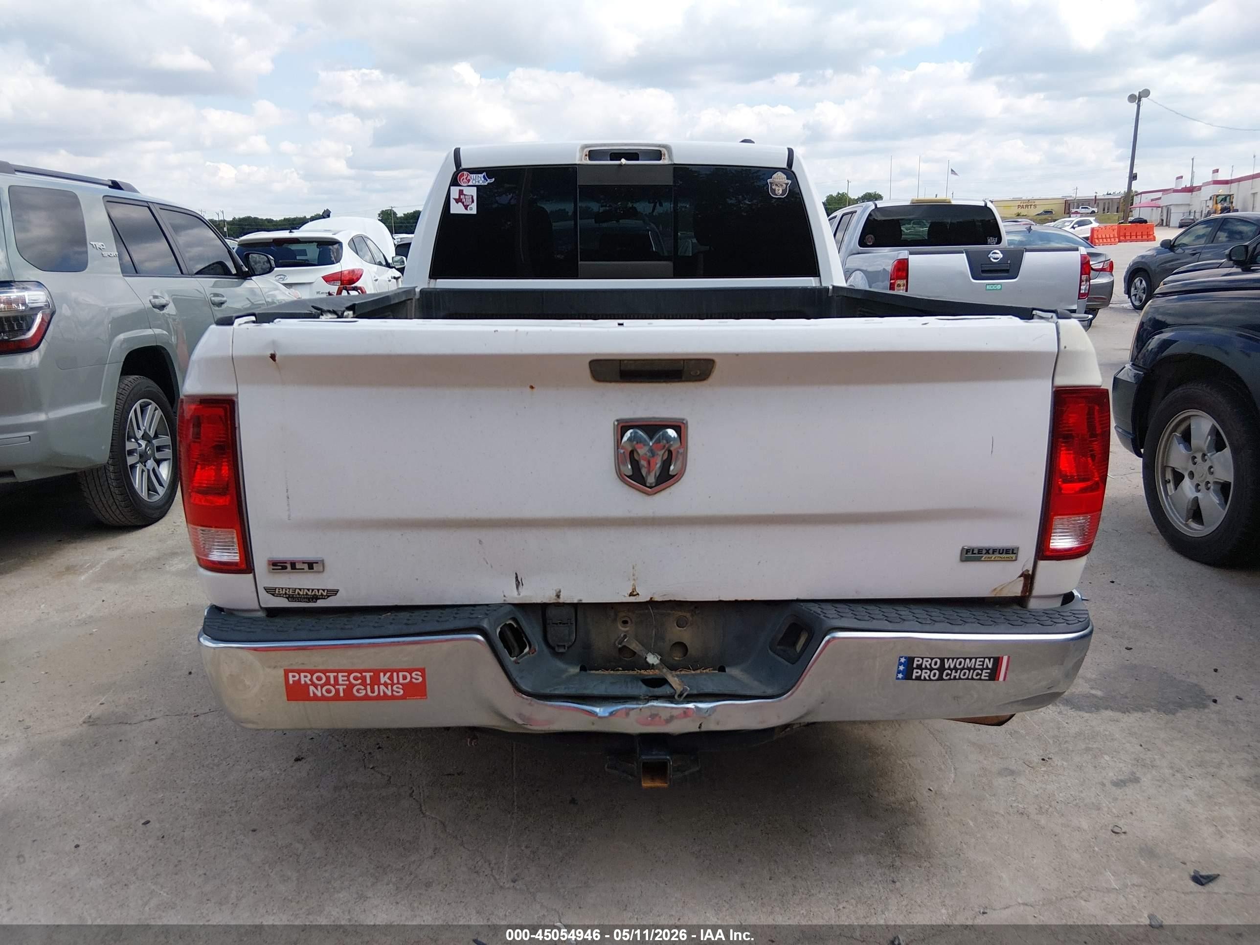2011 Ram Ram 1500 Slt White vin: 1D7RB1GP6BS519867