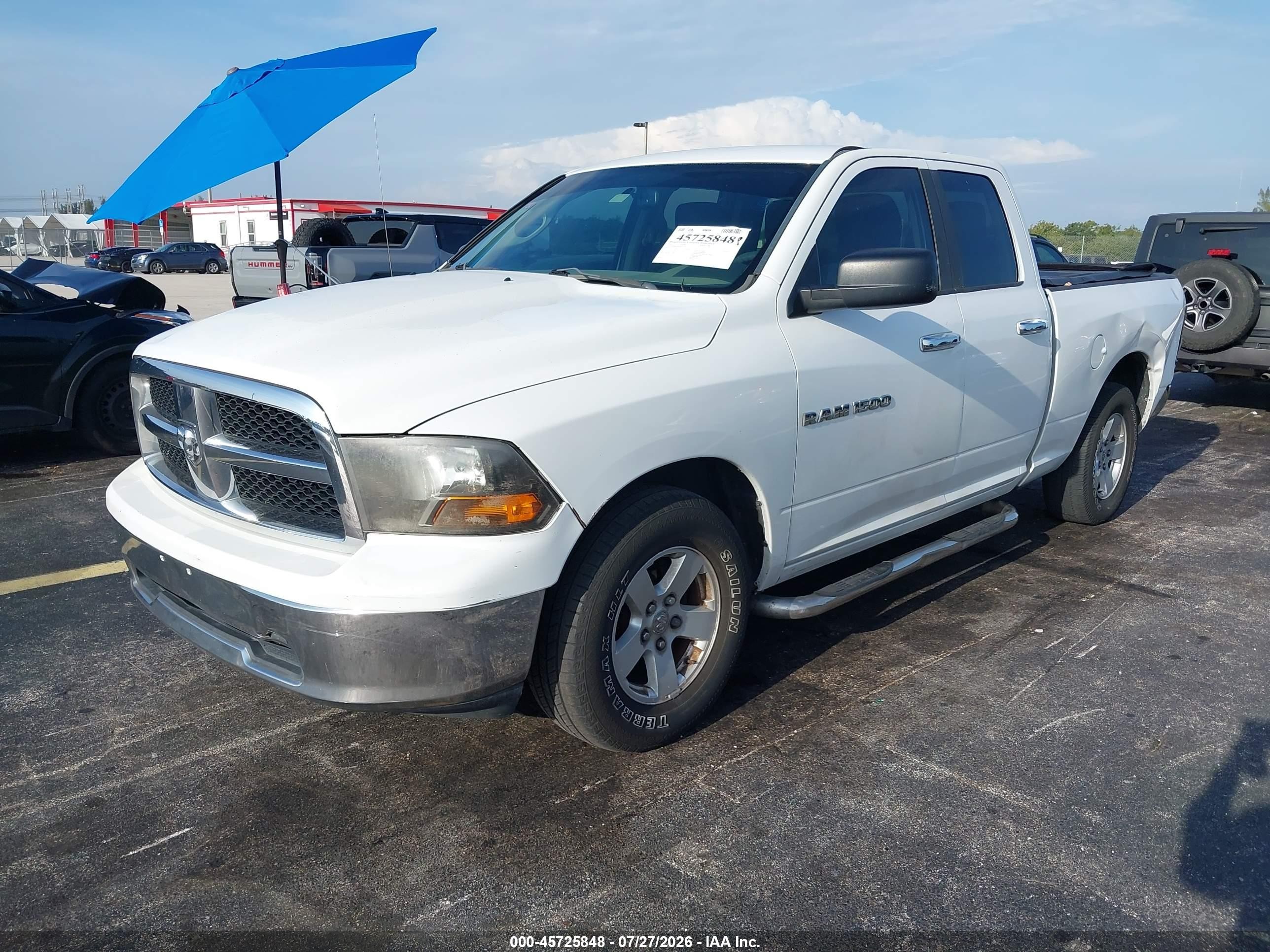 2011 Ram Ram 1500 Slt White vin: 1D7RB1GP6BS533302