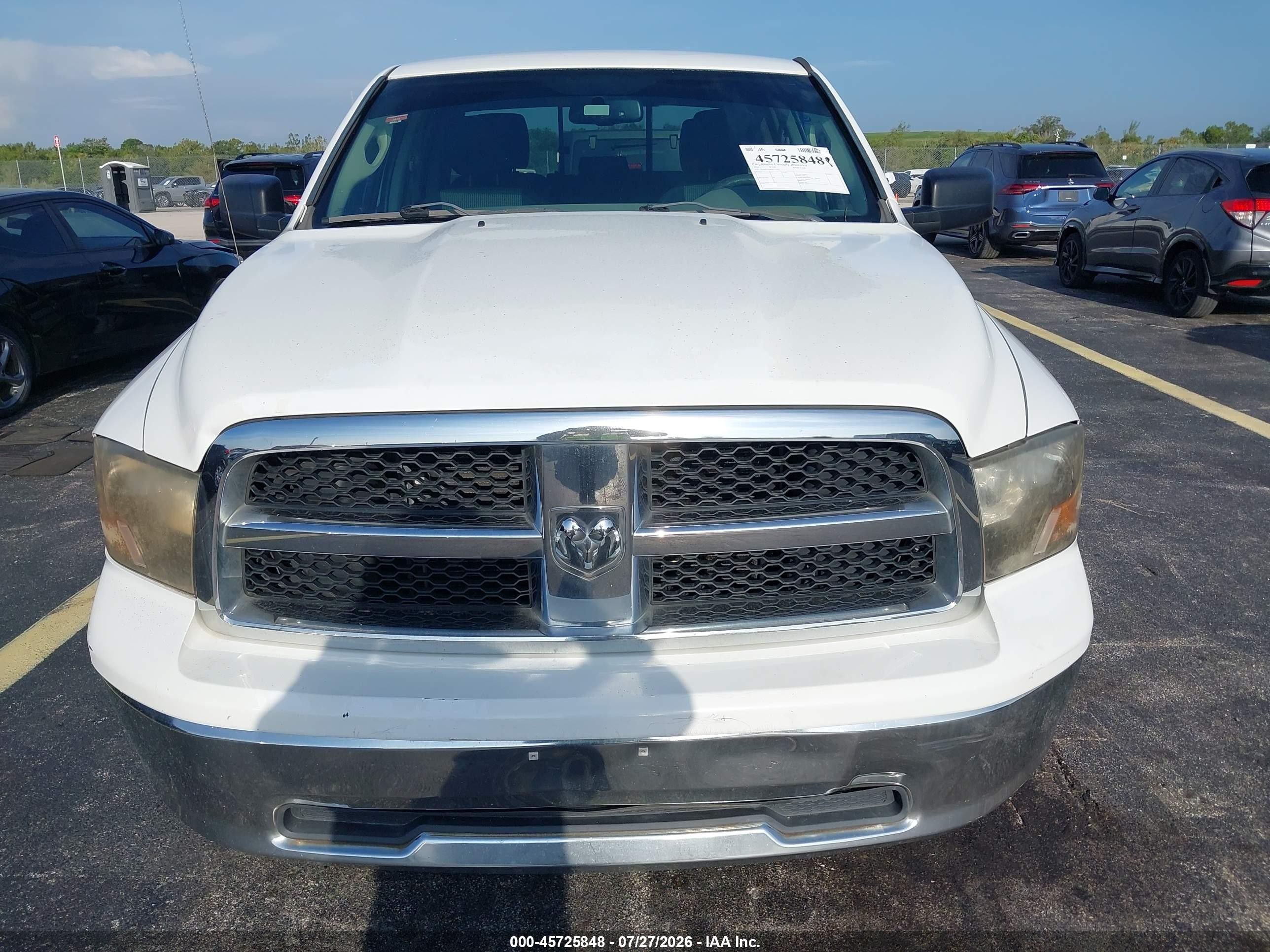 2011 Ram Ram 1500 Slt White vin: 1D7RB1GP6BS533302