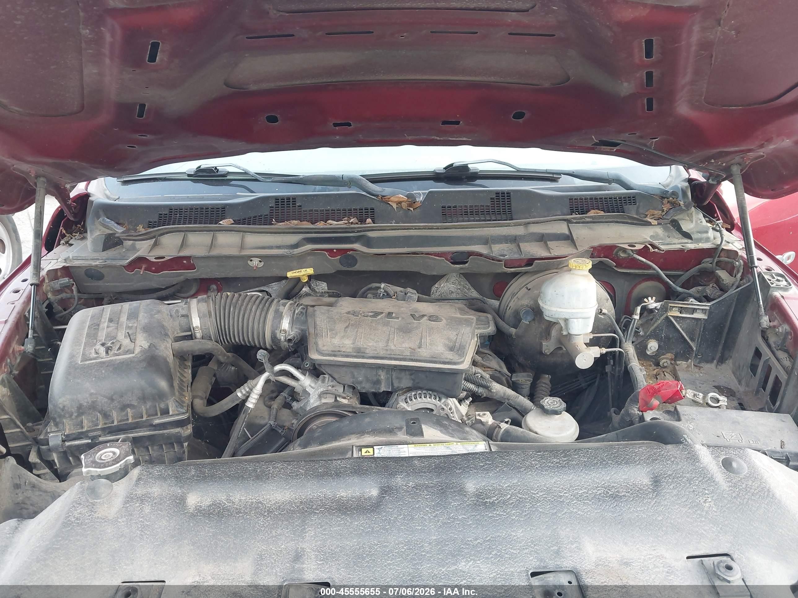 2011 Ram Ram 1500 St Красный vin: 1D7RB1GP7BS615166