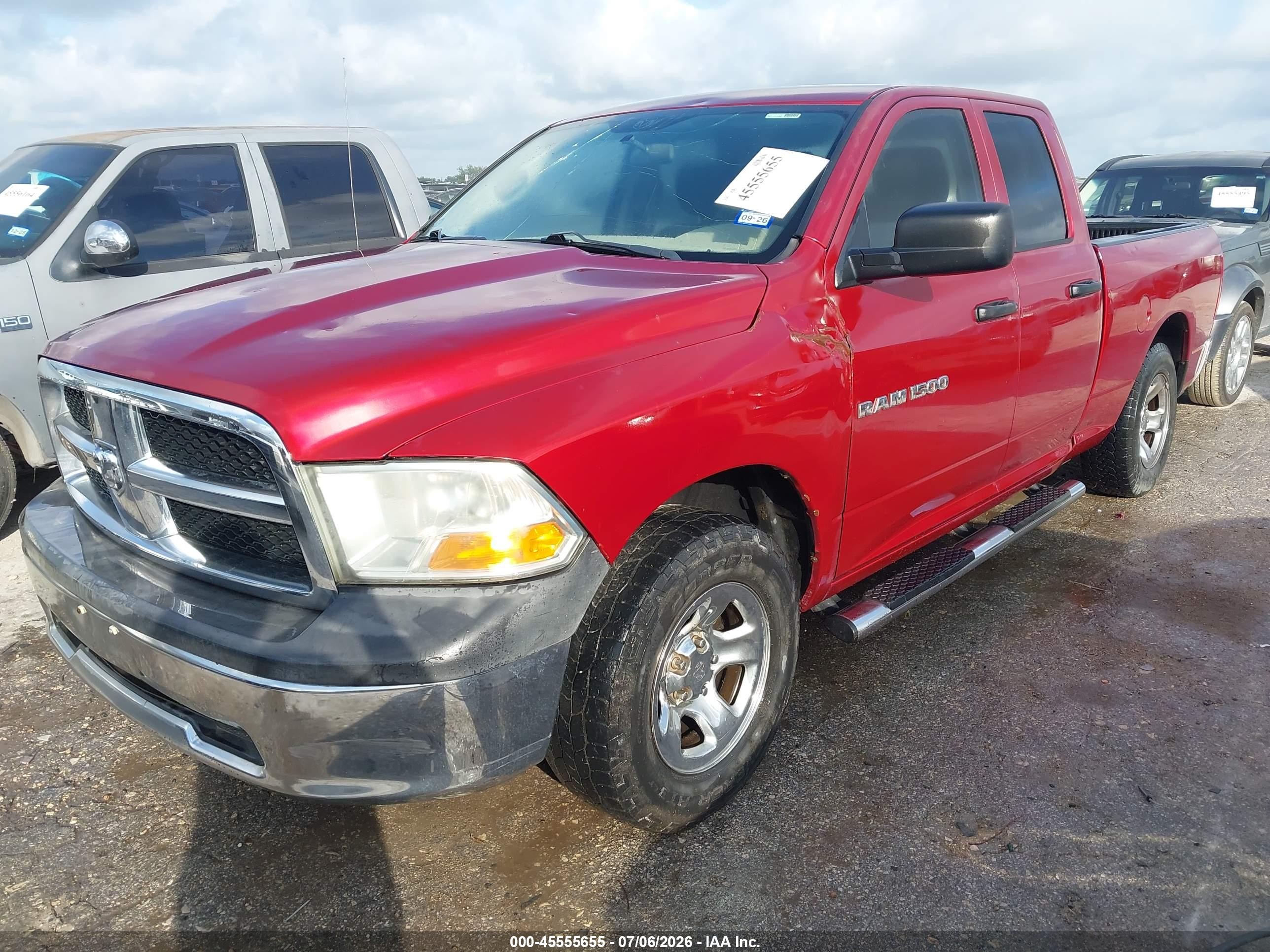 2011 Ram Ram 1500 St Красный vin: 1D7RB1GP7BS615166
