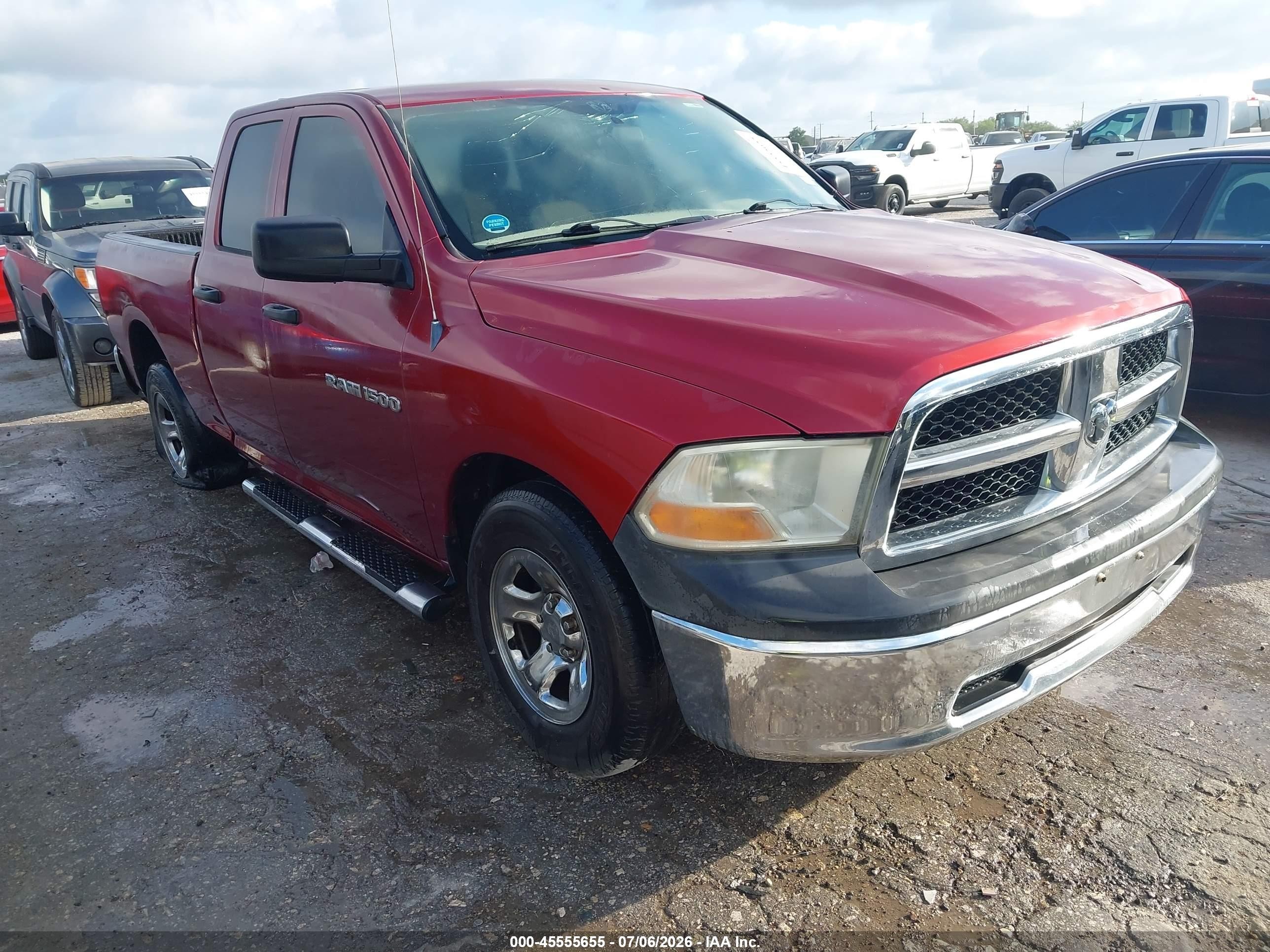 2011 Ram Ram 1500 St Красный vin: 1D7RB1GP7BS615166
