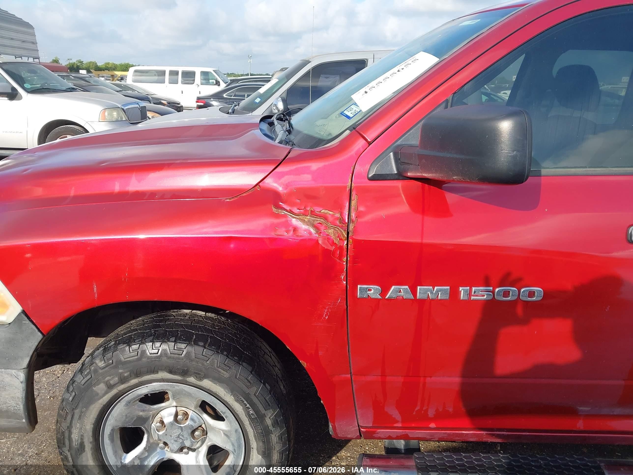 2011 Ram Ram 1500 St Красный vin: 1D7RB1GP7BS615166
