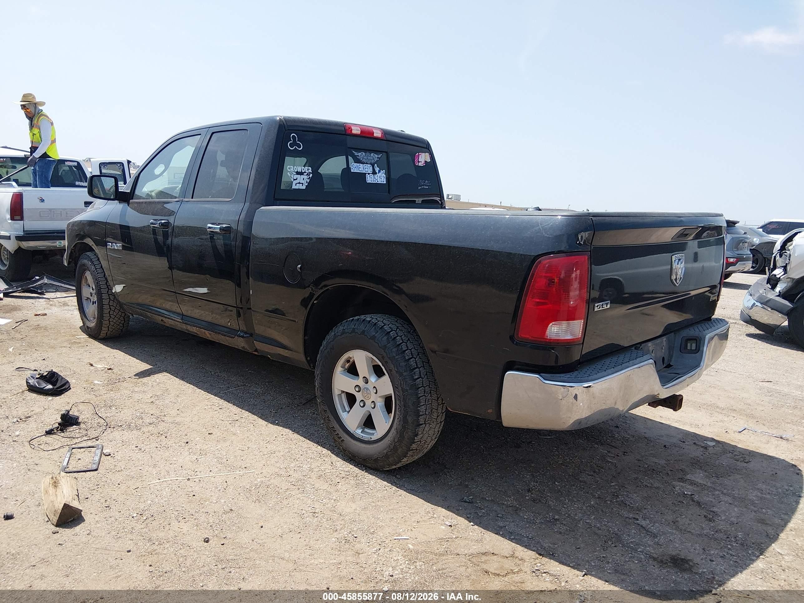 2010 Dodge Ram 1500 Slt/sport/trx Black vin: 1D7RB1GP8AS111269