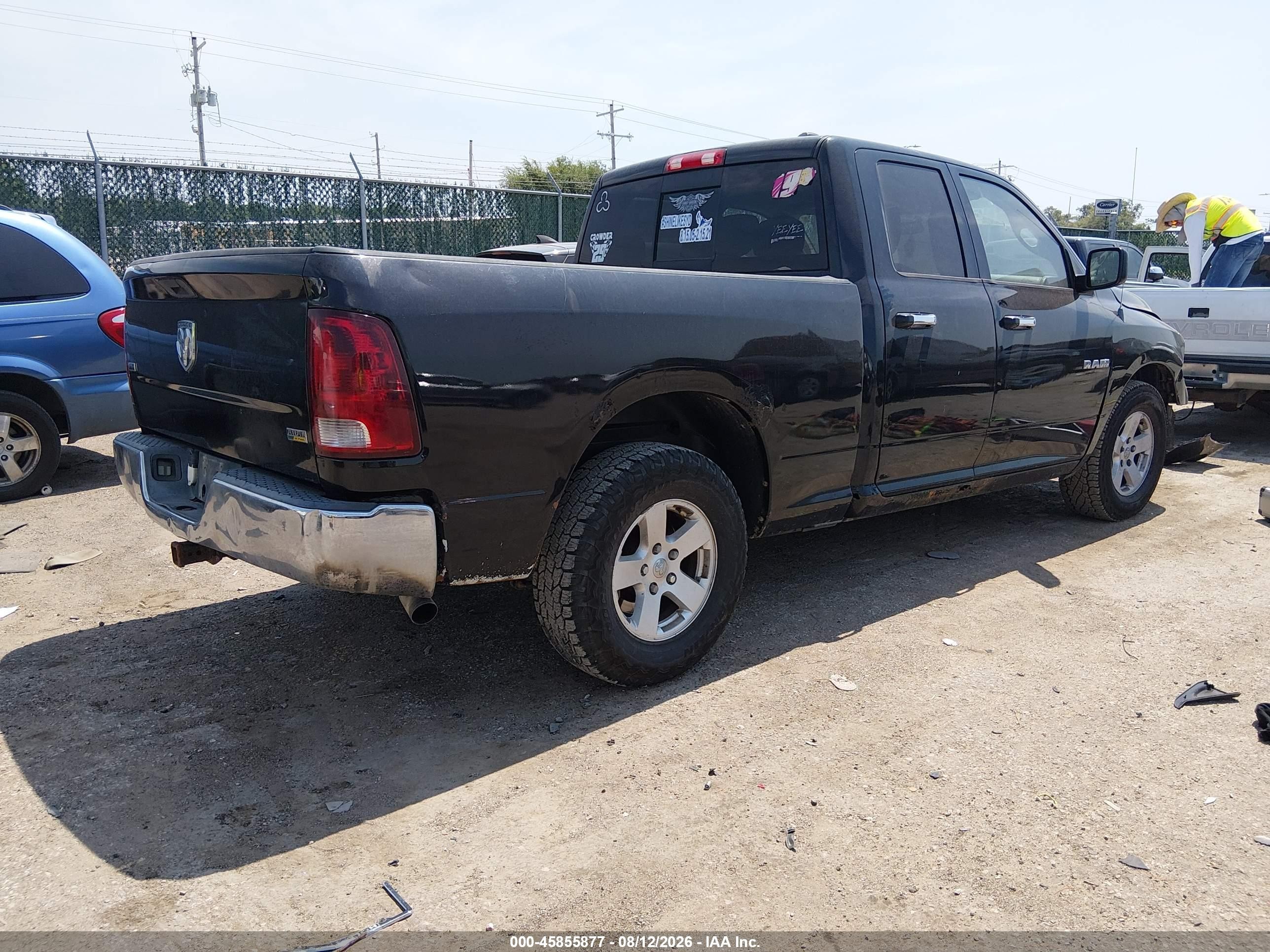 2010 Dodge Ram 1500 Slt/sport/trx Black vin: 1D7RB1GP8AS111269