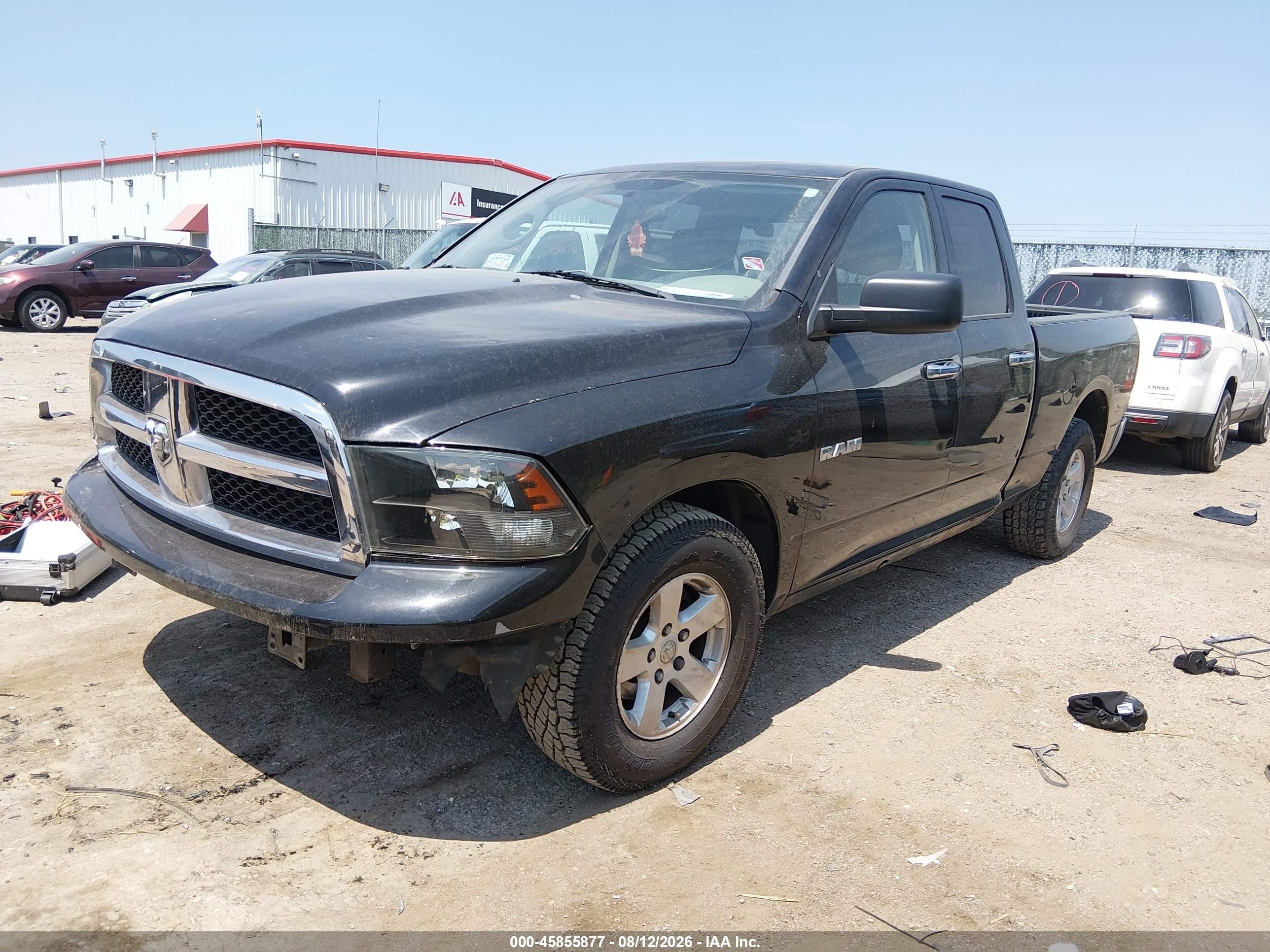 2010 Dodge Ram 1500 Slt/sport/trx Black vin: 1D7RB1GP8AS111269