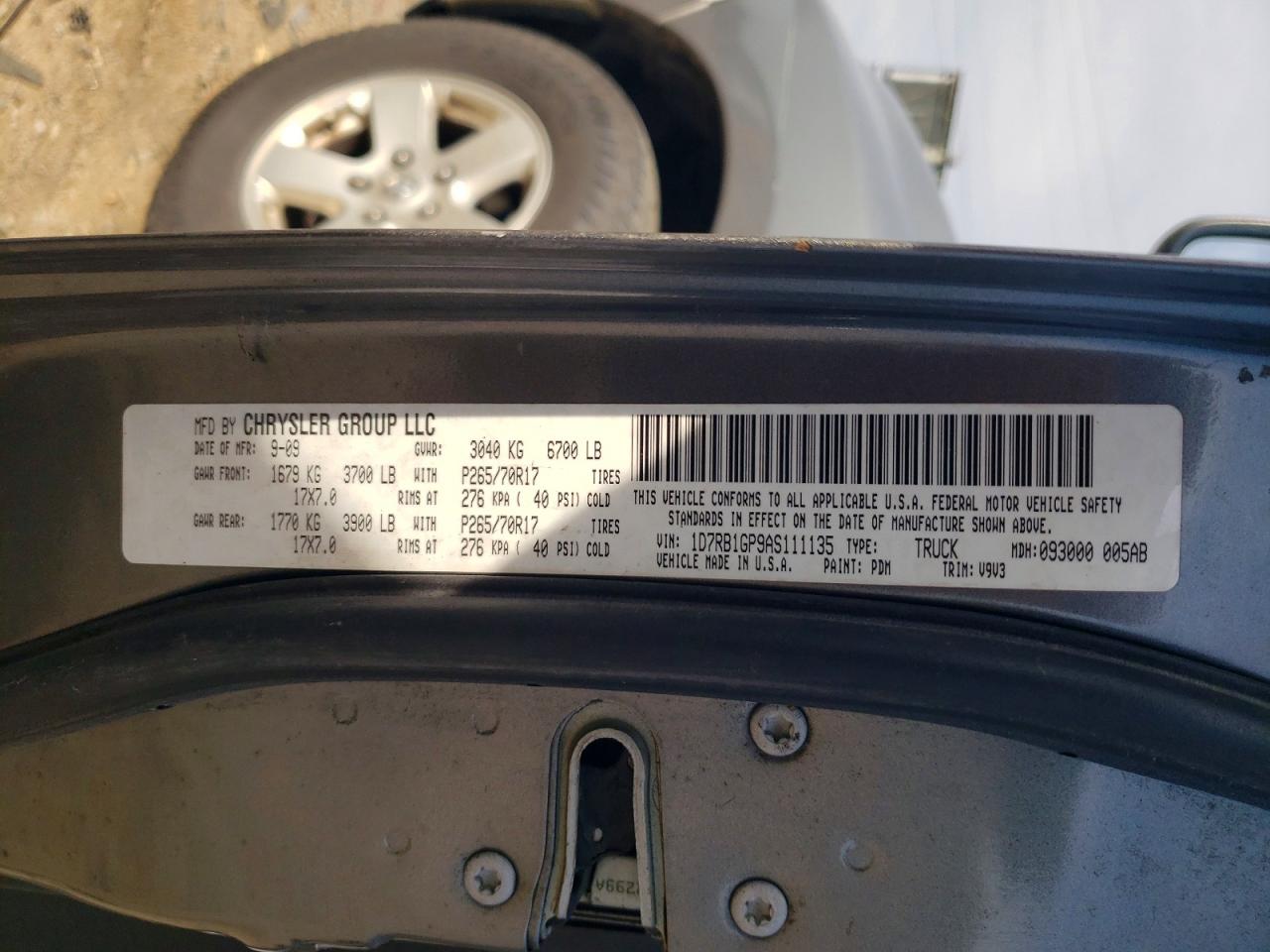 2010 Dodge Ram 1500 Gray vin: 1D7RB1GP9AS111135